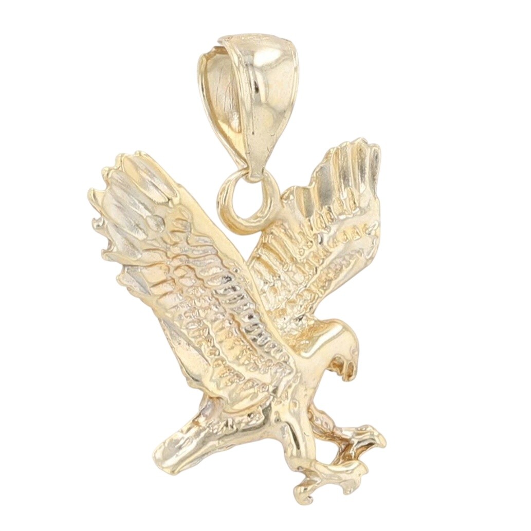 20.5mm American Eagle Pendant Without Chain 10k Yellow Gold 1.44 Grams