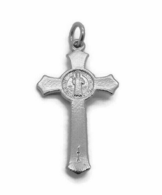 Saint Benedict Cross Pendant .925 Sterling Silver