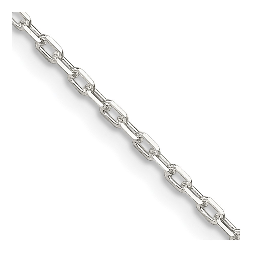 925 Sterling Silver 1-7.5mm Cable Chain Necklace 7-30 Inch Mens Womens