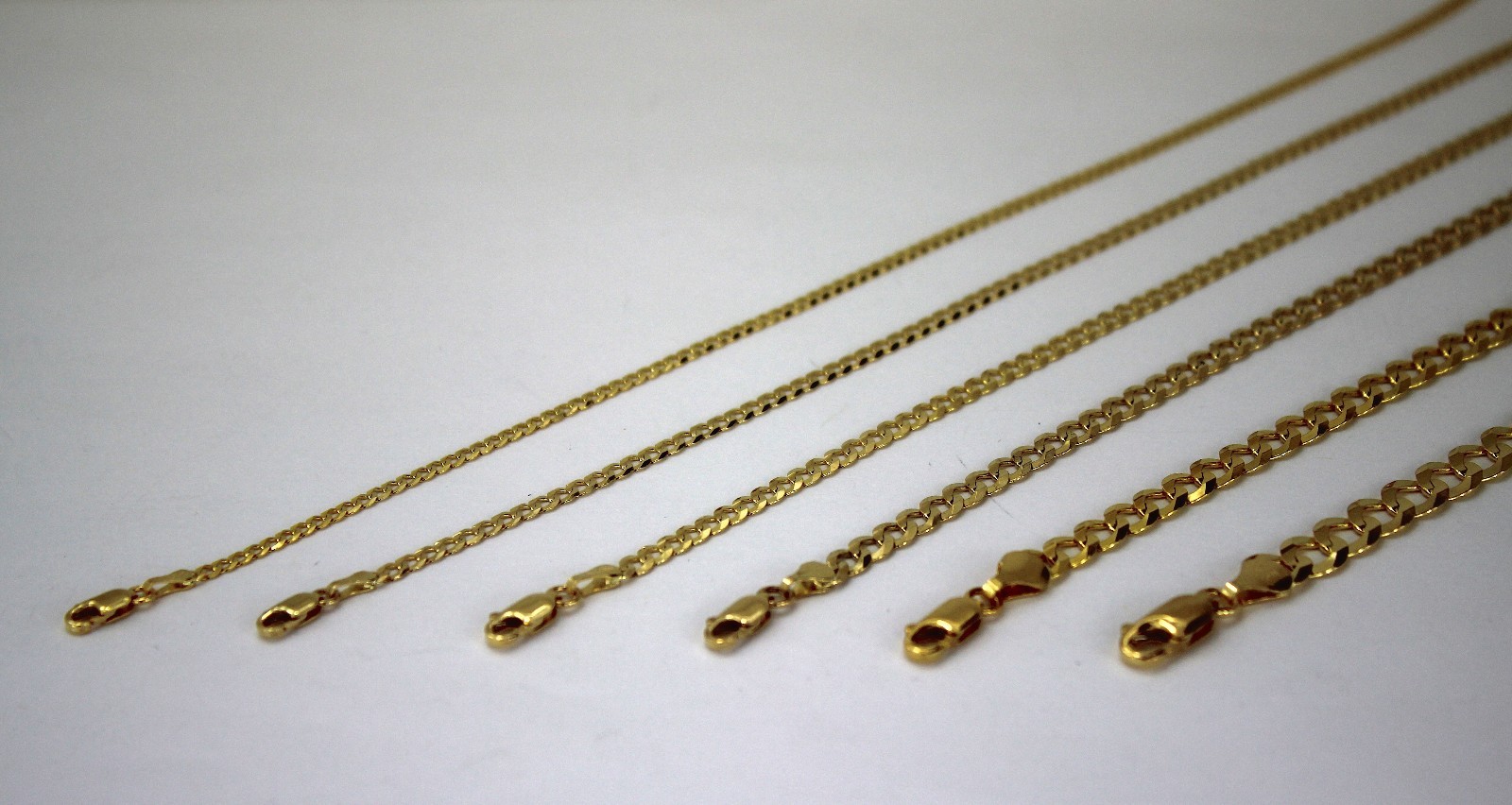 AUTHENTIC 10K SOLID GOLD CUBAN LINK CHAIN BRACELET MEN WOMEN 3mm~8.5mm 7″~9″
