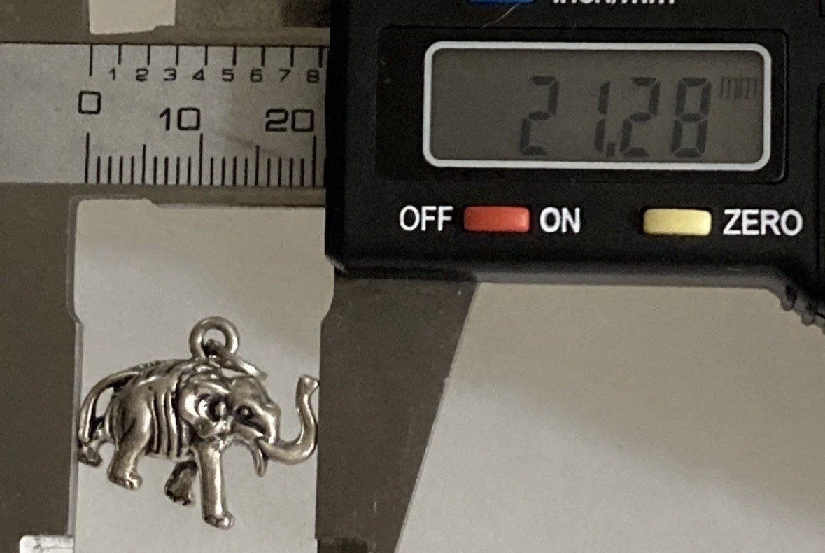 Beau Sterling Silver 925 Elephant Charm Pendant Animals
