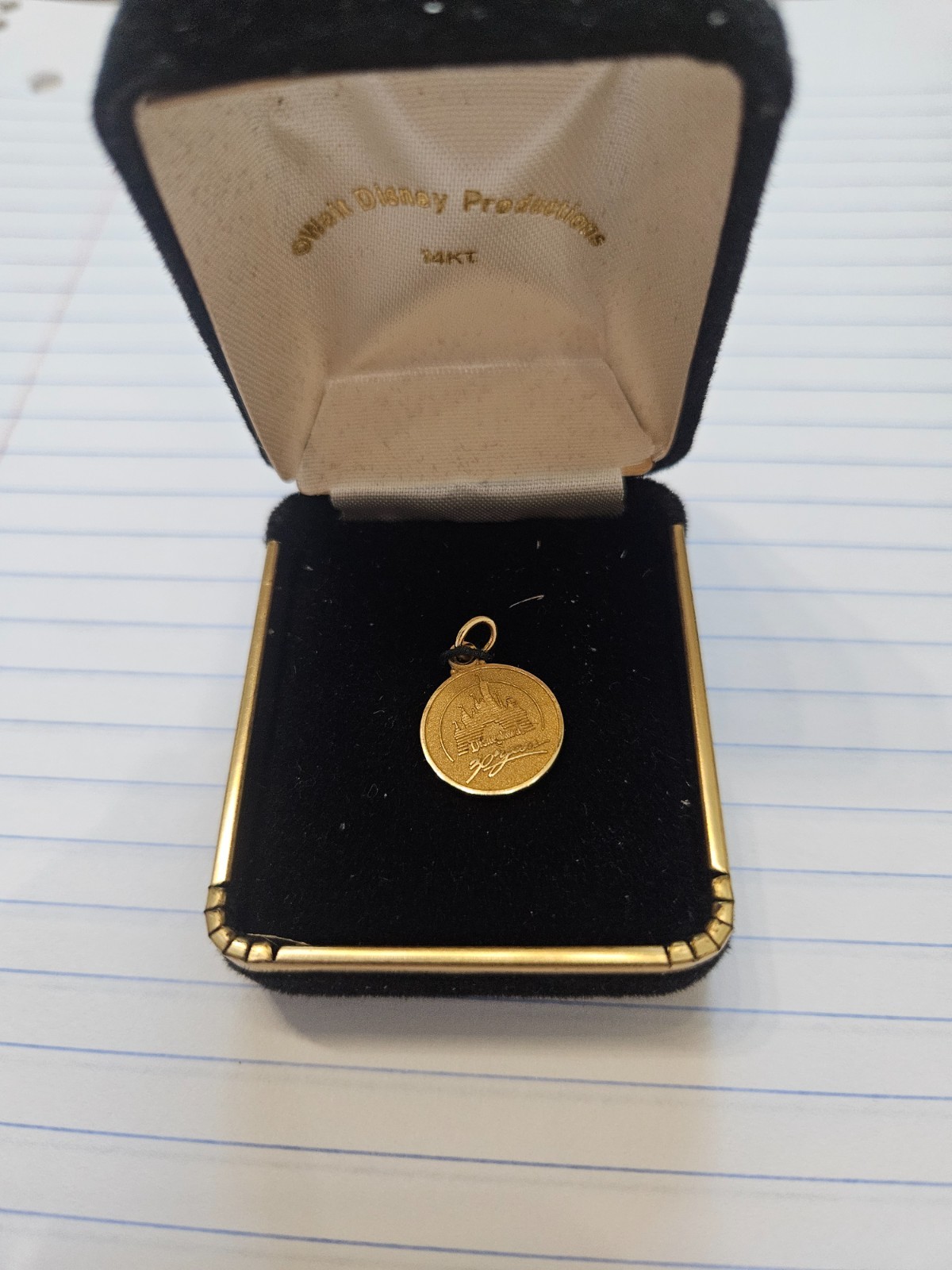 Disneyland’s 30th Anniversary -14kt gold charm
