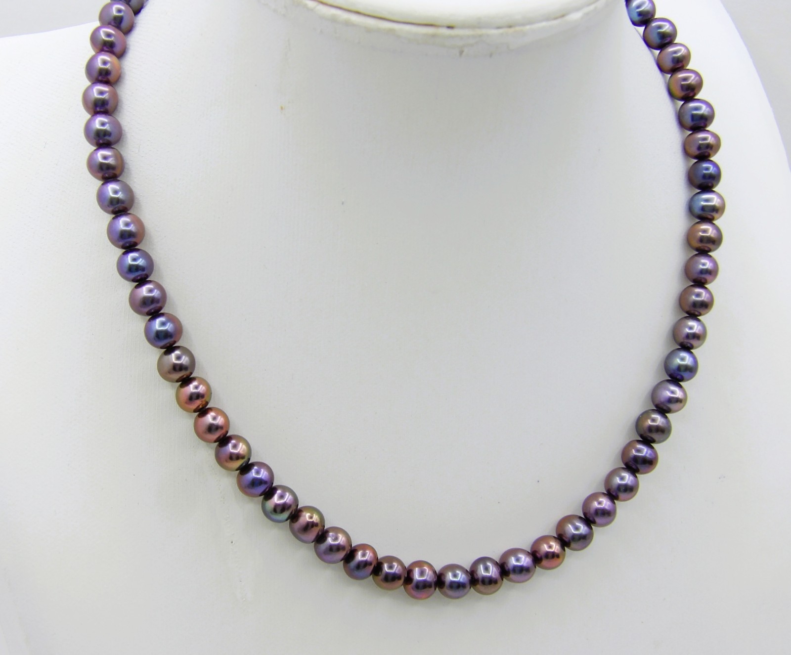 14 inches Long HQ Dark Potato Genuine Freshwater Pearl Necklace Jewelry NK899
