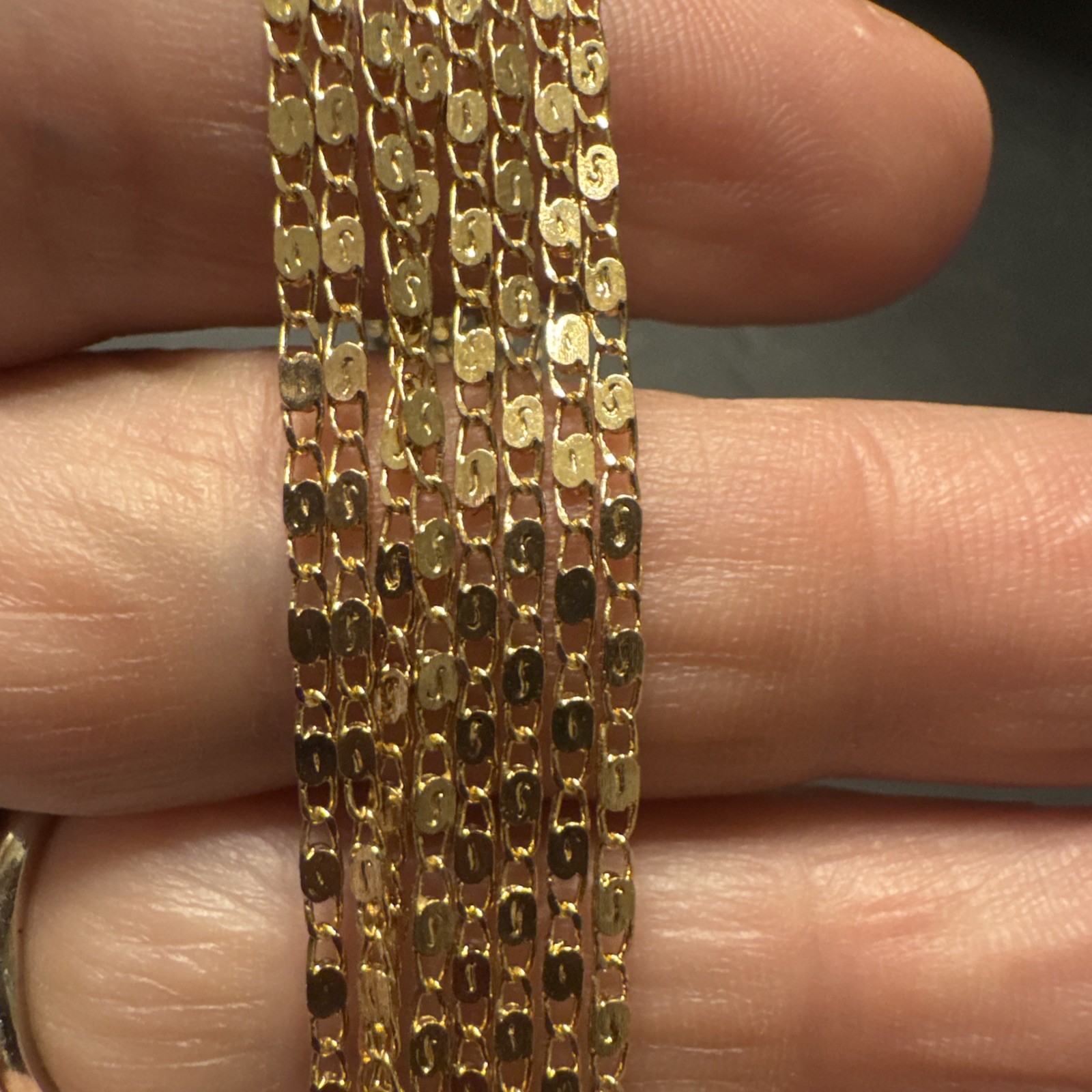 Yellow Gold Plated Necklace 80” Long Yes It’s Long, 10.268 Grams