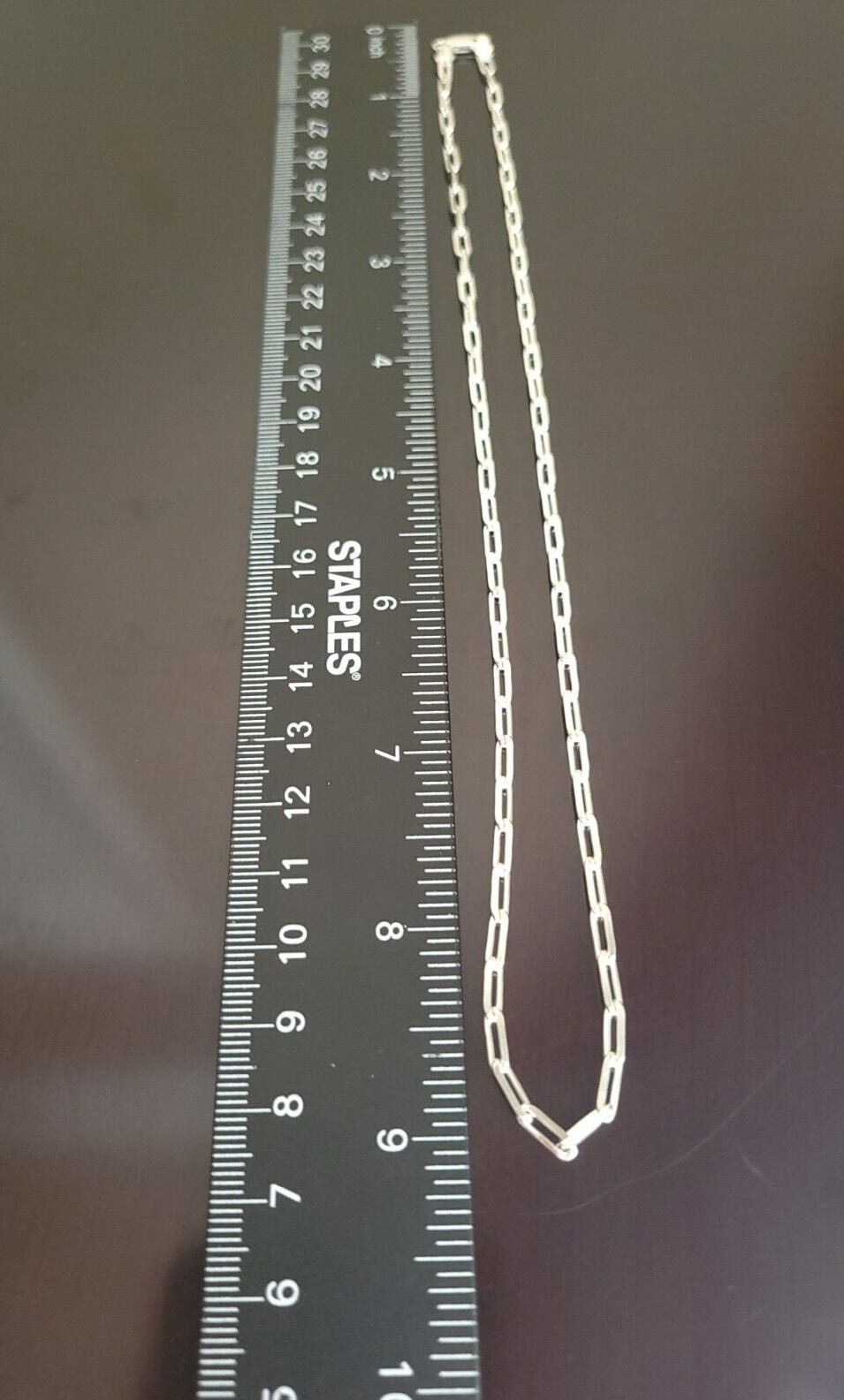 Erick’s Sterling Silver 18 in. long Paper Clip Chain Taxco.925