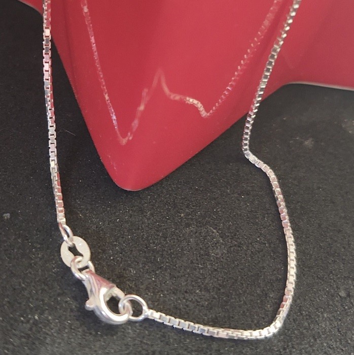 Box Chain / Sterling Silver (Made in Italy)