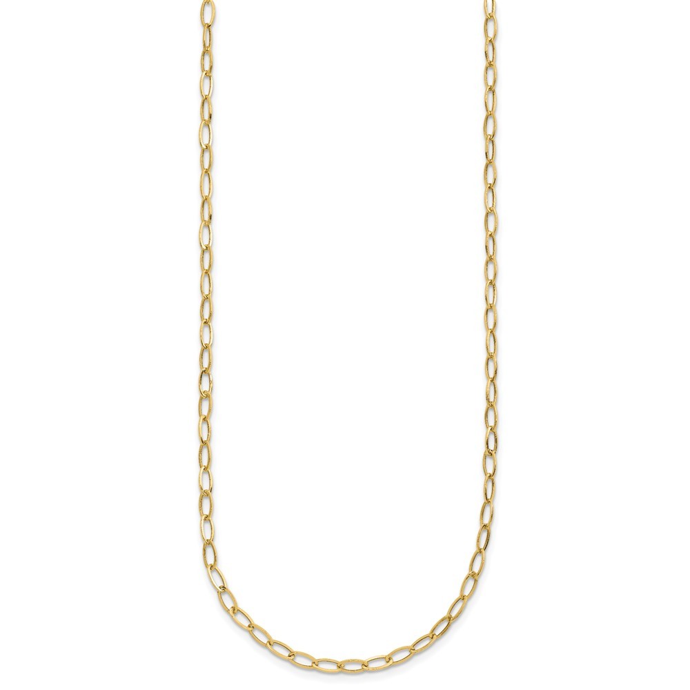 10k Yellow Gold Oval Link Chain Necklace 18″ for Women 1.27 gram