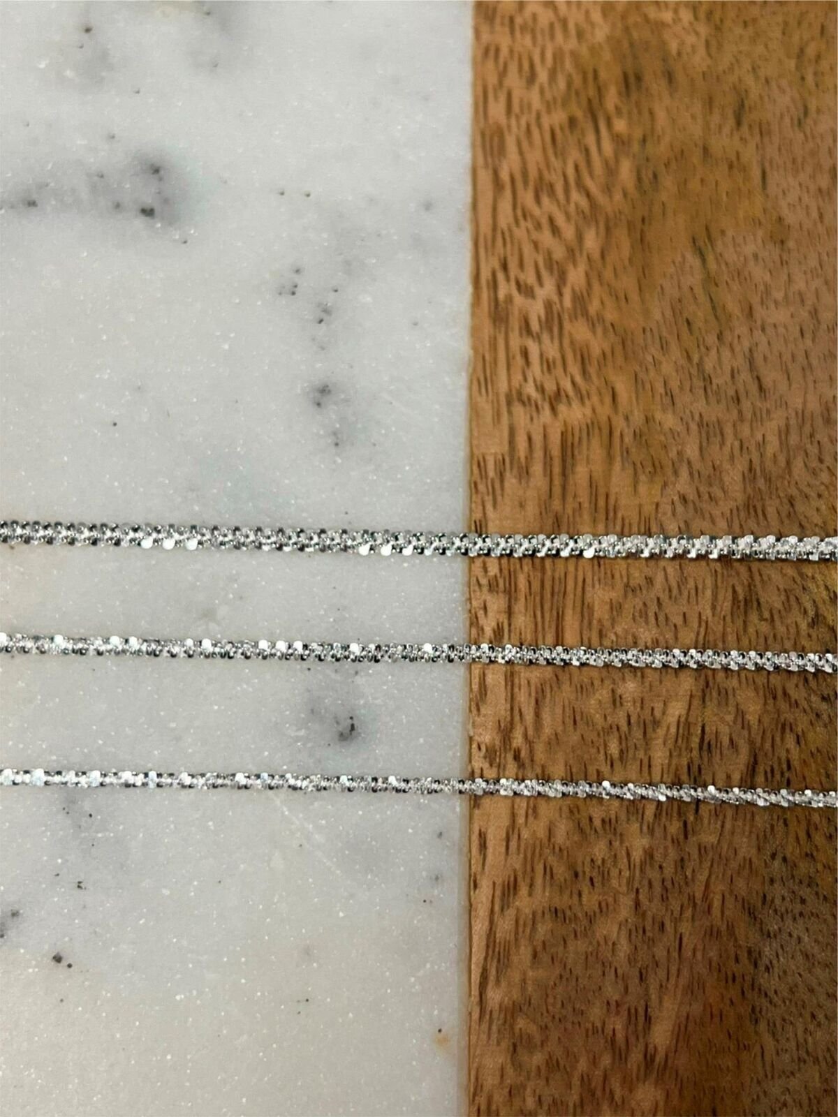 Real Solid 925 Sterling Silver Diamond Cut Sparkle Rope Chain Necklace 2mm-3mm