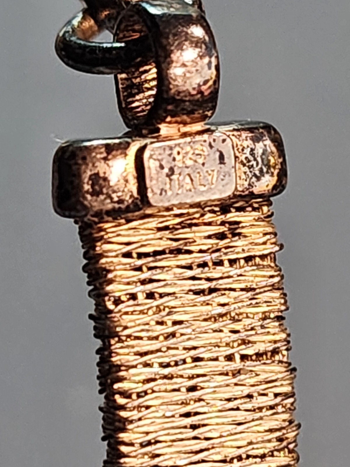 7 1/2 Inch Italy 925 Sterling Silver Braided Woven Wrapped Around Bracelet