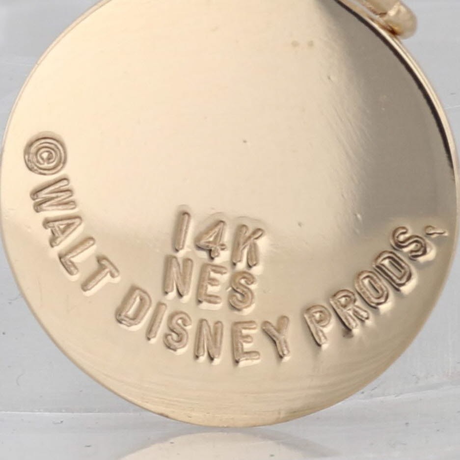Disneyland 30 Year Anniversary Castle Pendant 14k Gold Souvenir Charm Rare