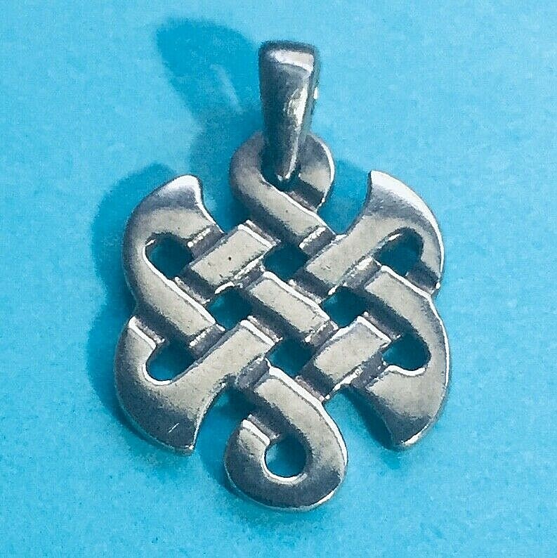 Brand New Sterling Silver 925 Eternity Loyalty Faith Celtic Love Knot Pendant
