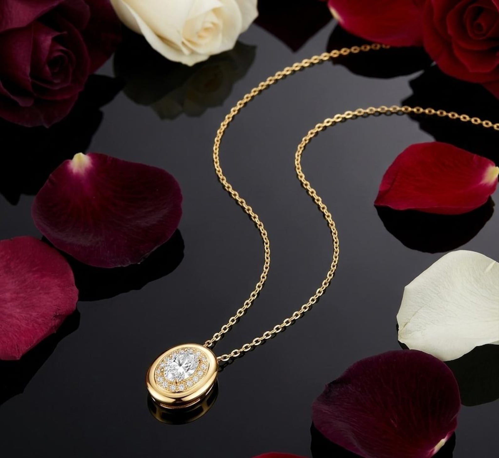 Vermeil Choker Necklace with 2ct GRA Certified Moissanite – Mother’s Day Gift