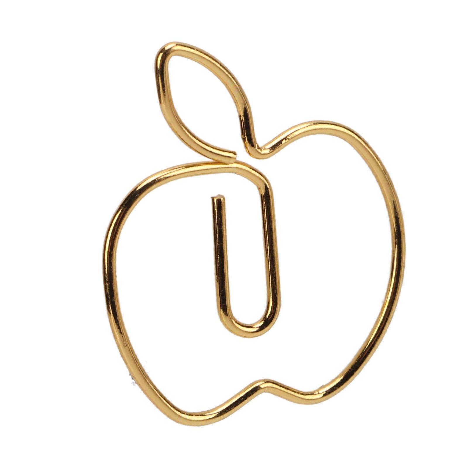 40Pcs Paper Clip Golden Apples Shape Creativity Personality Large Size Craft