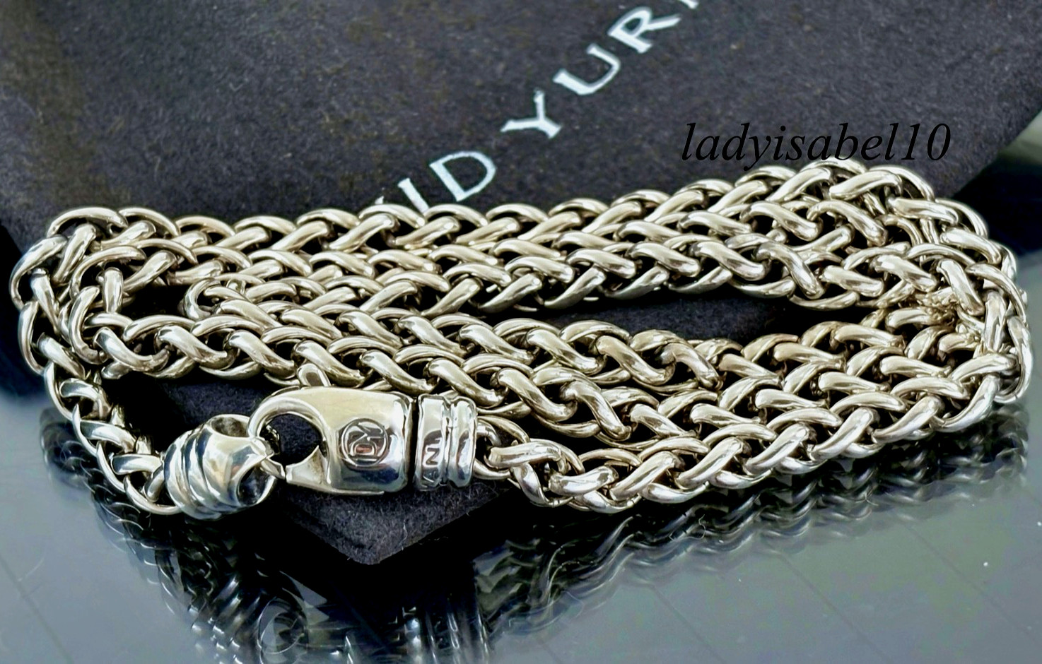 David Yurman Wheat Chain 4mm Necklace Sterling Silver 17.25″ 26 grams