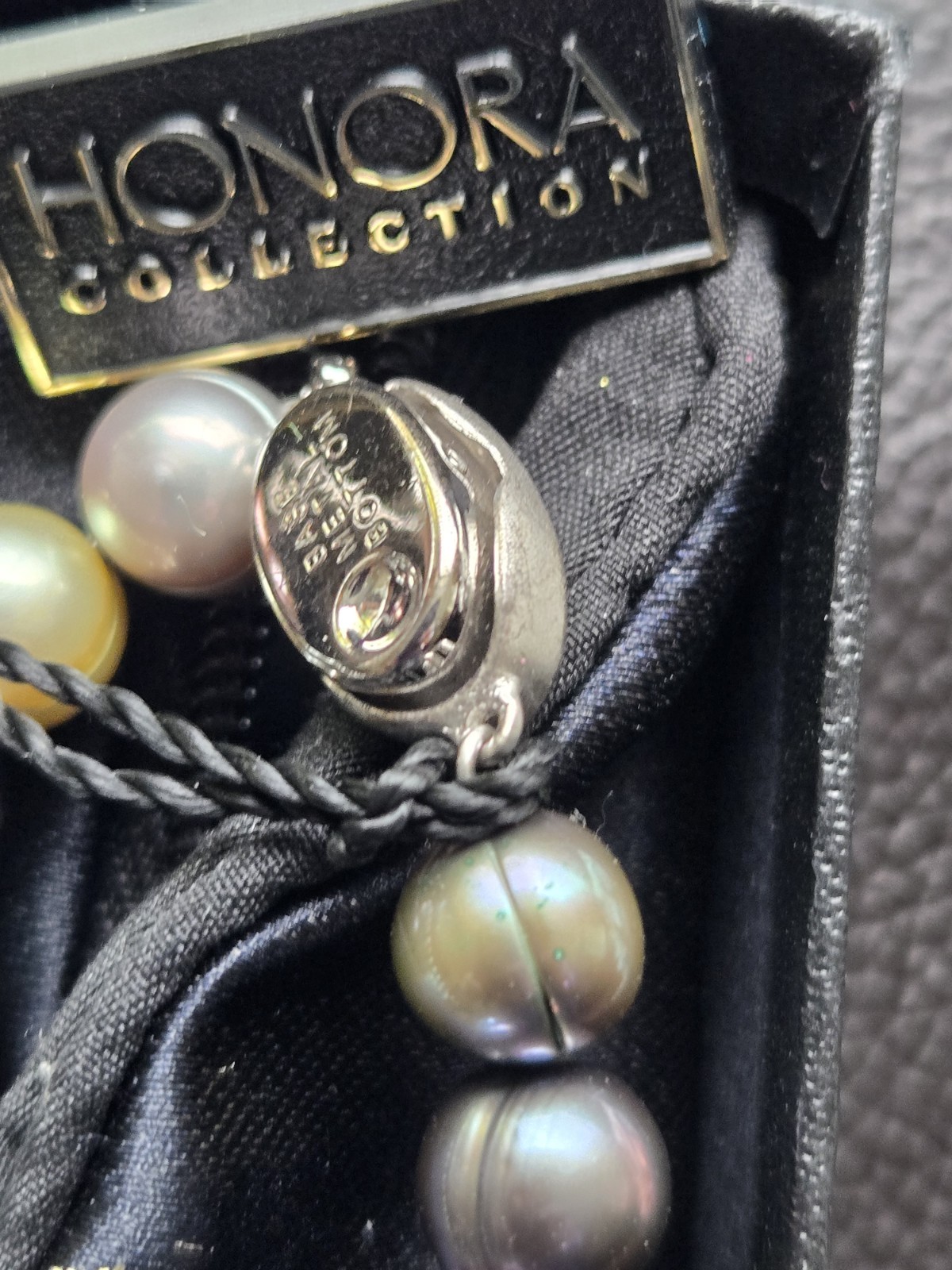 Honora Baroque Multicolor Pearl Necklace and Earrings Set QVC New In Box , Pouch