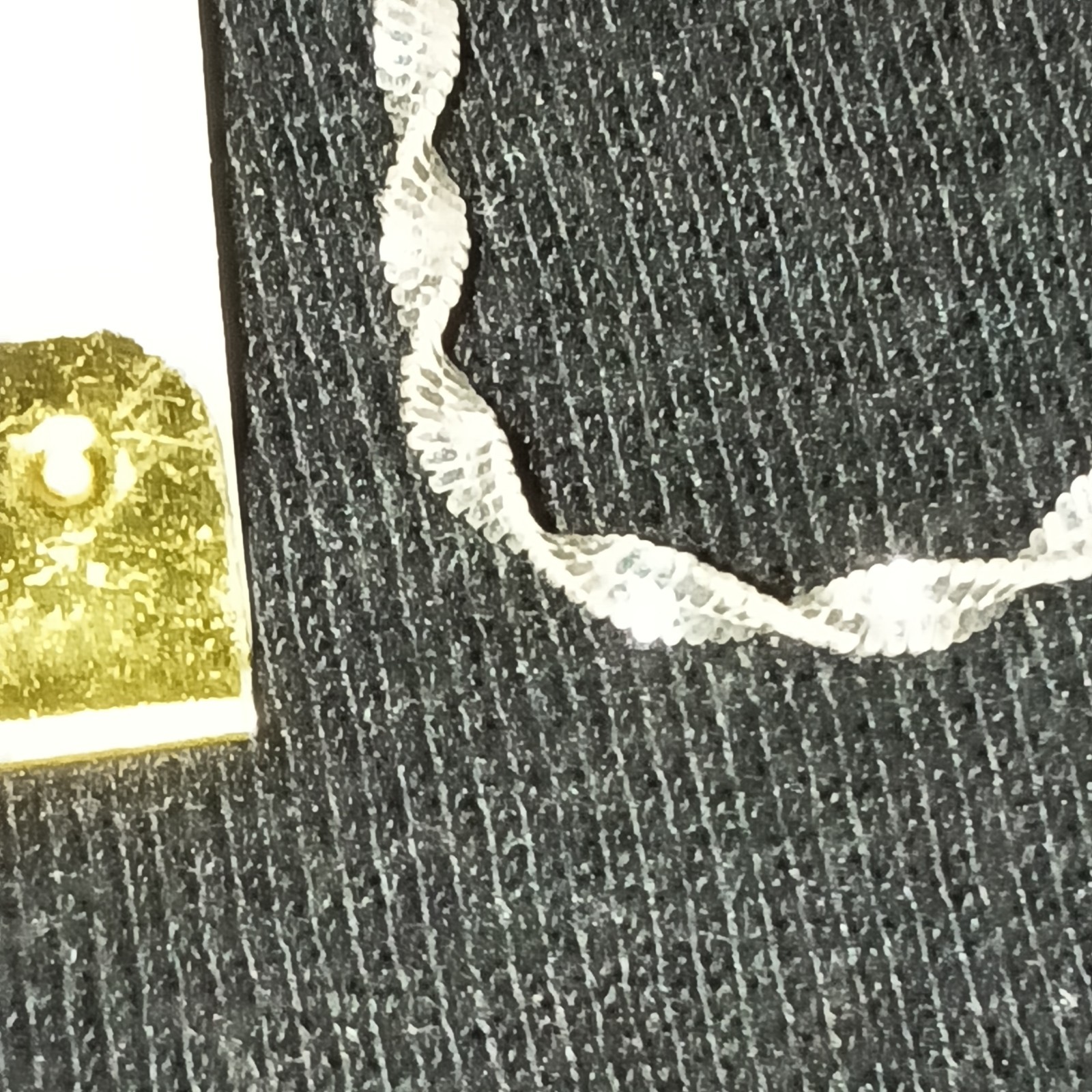 Beautiful 16 925 Silver Twisted Herringbone Chain Necklace 16 Inches!