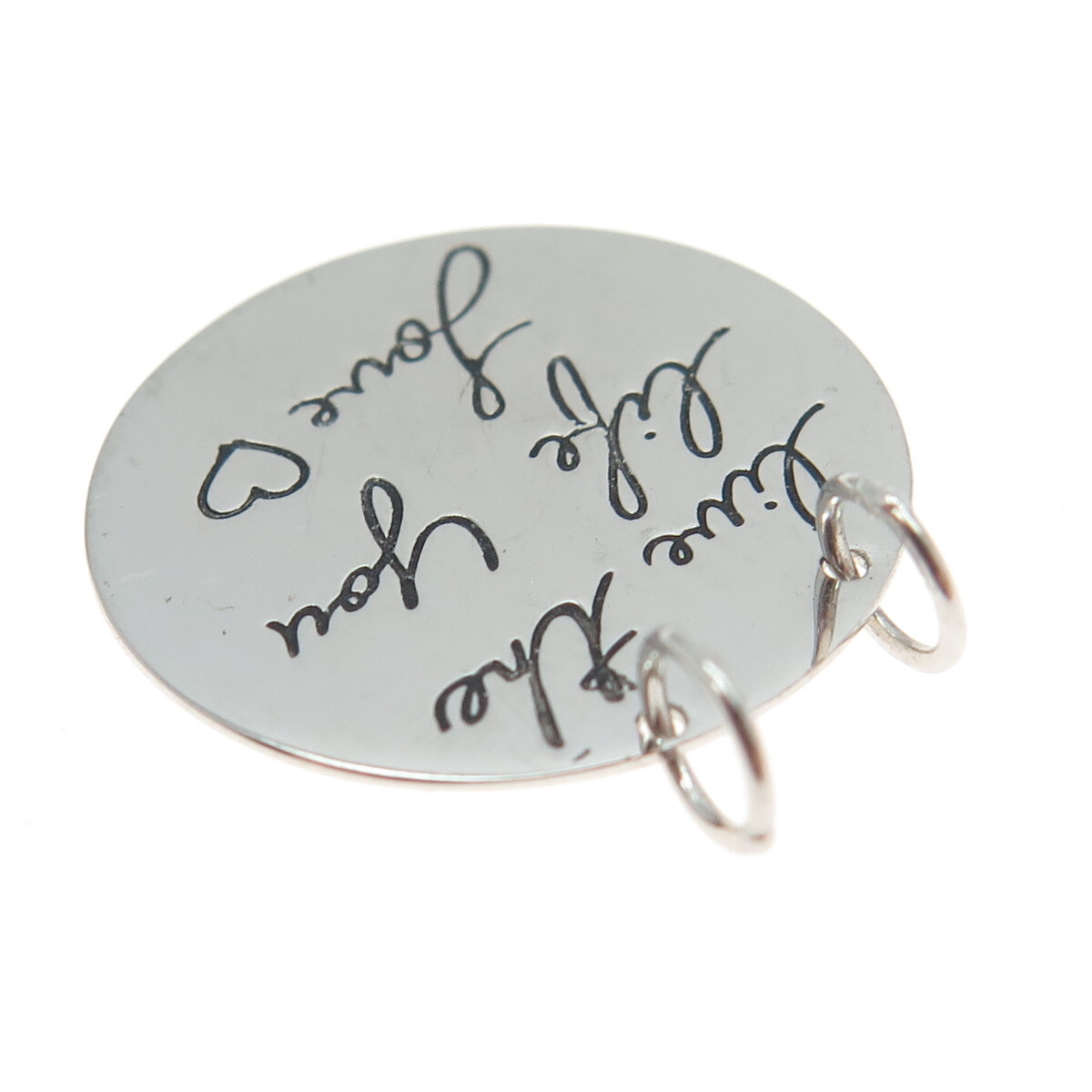 HAN 925 Sterling Silver “Live the Life You Love” Pendant