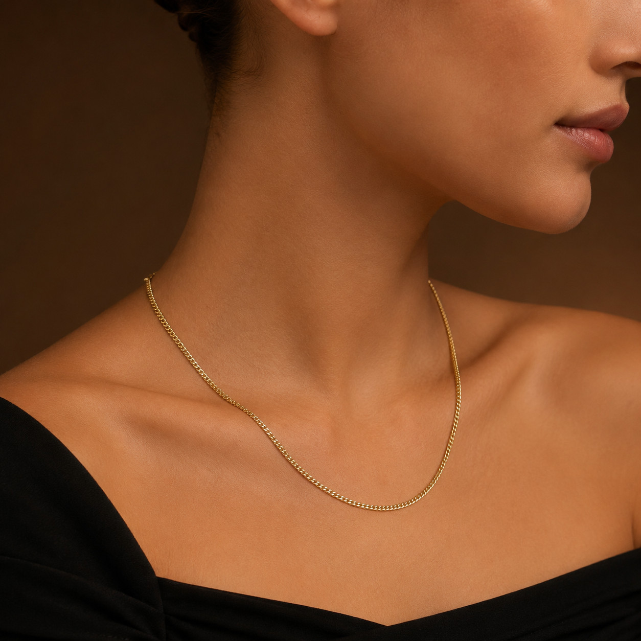 14/20 Gold Filled Curb 080 Chain Necklace – 2.9mm