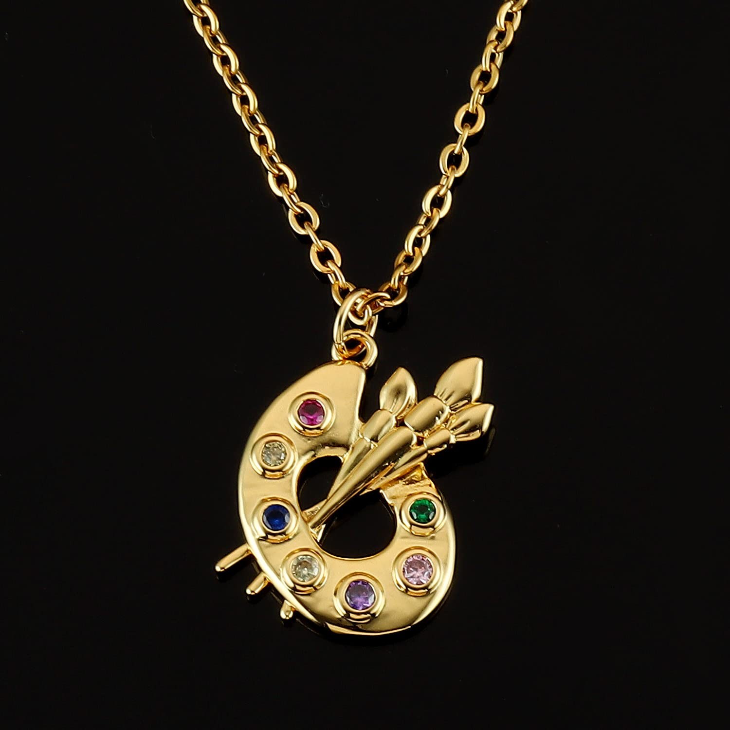Artist Gift Ideas Necklaces For Women Teen Adults Painter Xmas Ornament Painting