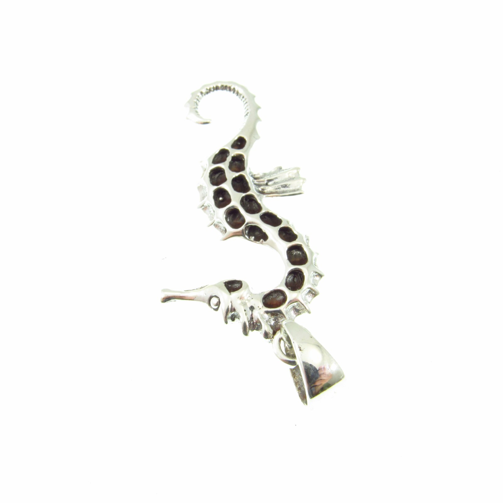 Handcrafted 925 Sterling Silver Marine/Nautical Seahorse Horse Fish Pendant