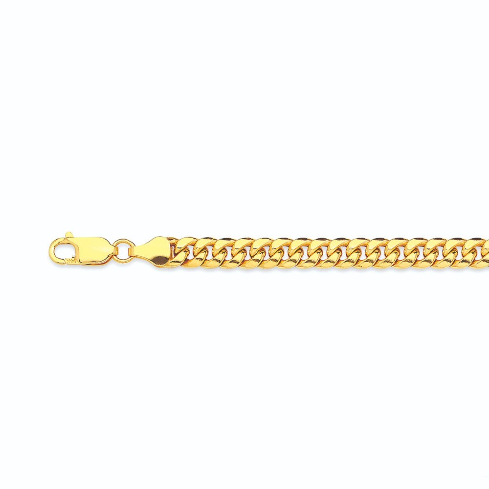 10k Yellow Gold 3mm-9.5mm Miami Cuban Chain Necklace Bracelet Size 7″-30″ Hollow