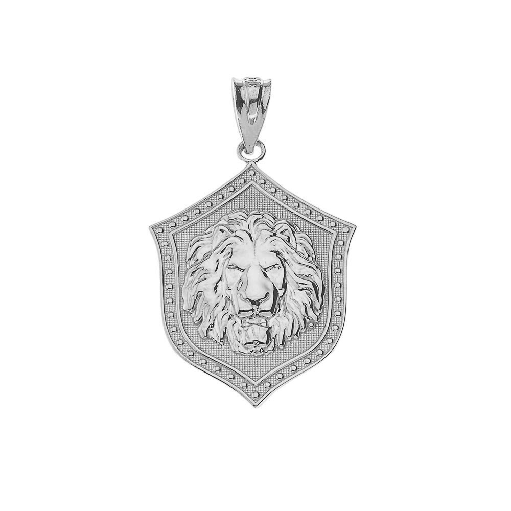 Lion Shield Pendant Necklace in Gold(Availbale In Yellow/Rose/White Gold)