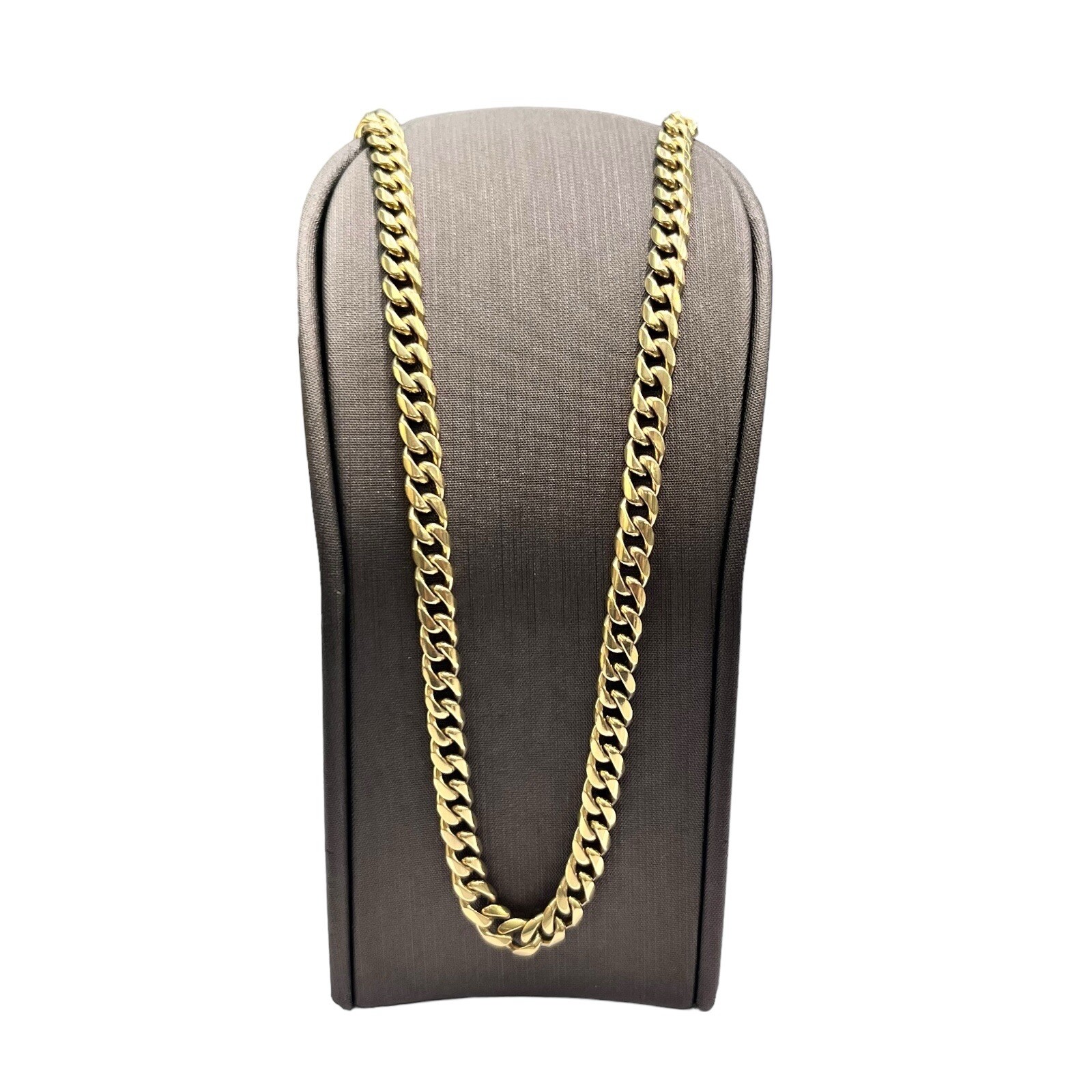 9ct 9K Yellow Gold Italian Curb Cuban Chain Necklace 34.74 Grams 52cm. Brand New