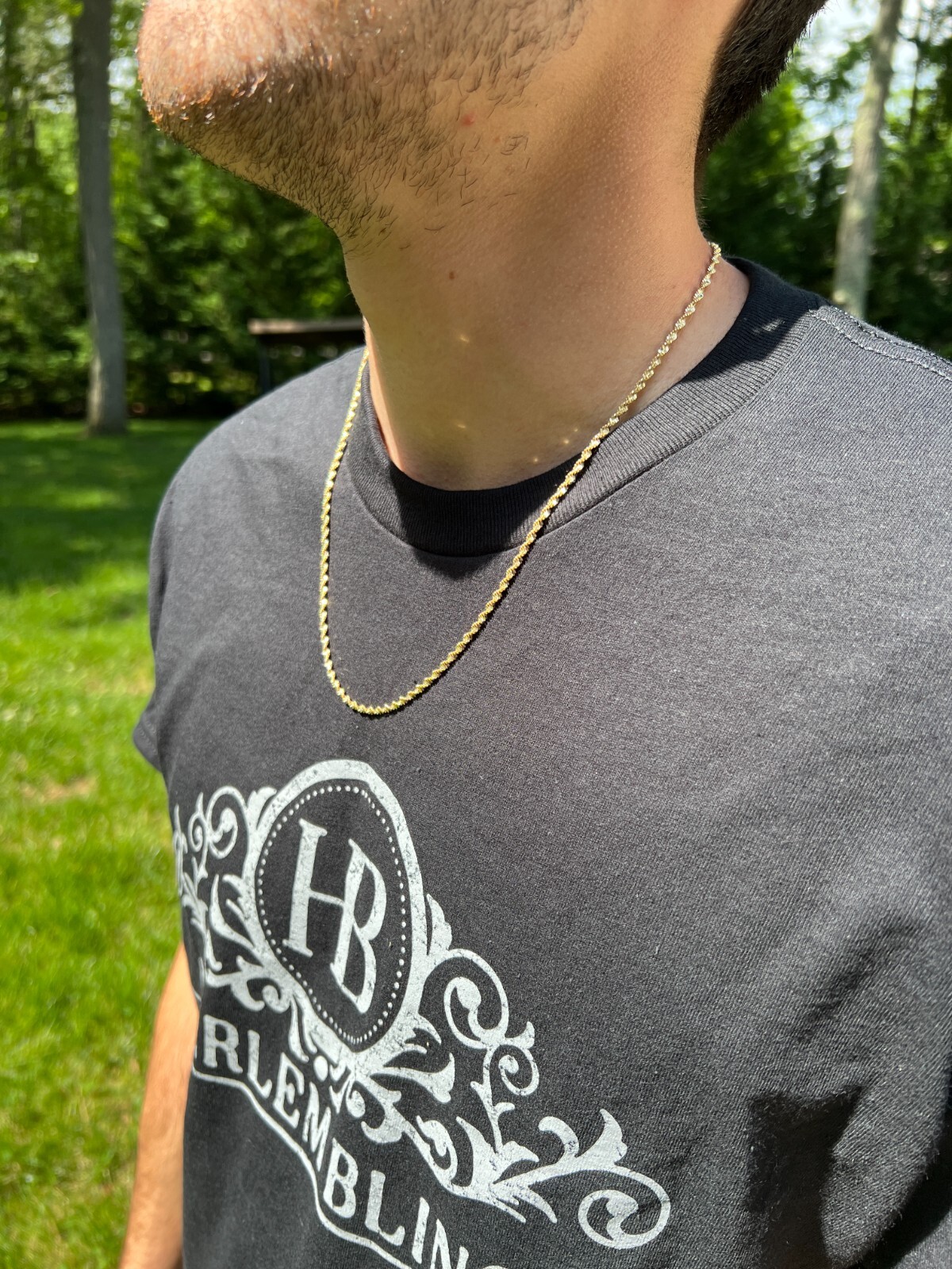 925 Sterling Silver Real 14k Gold Plated 2.5mm Singapore Rope Chain Necklace