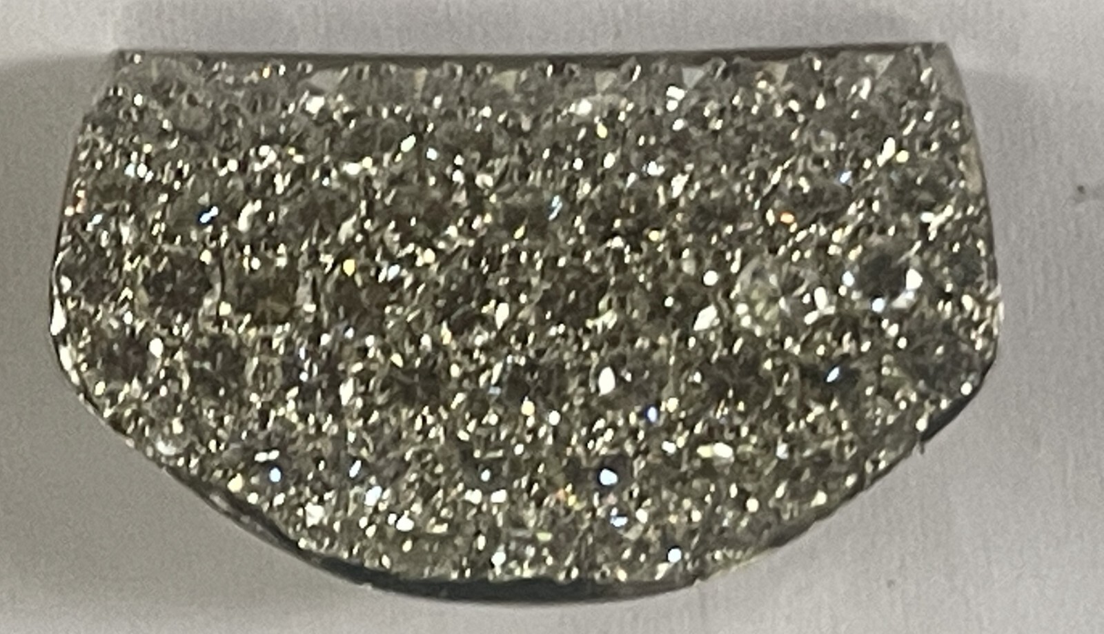 Estate Pave diamond and platinum slide 2.5 cts, G H VS1 VS2 w rplmt appraisal