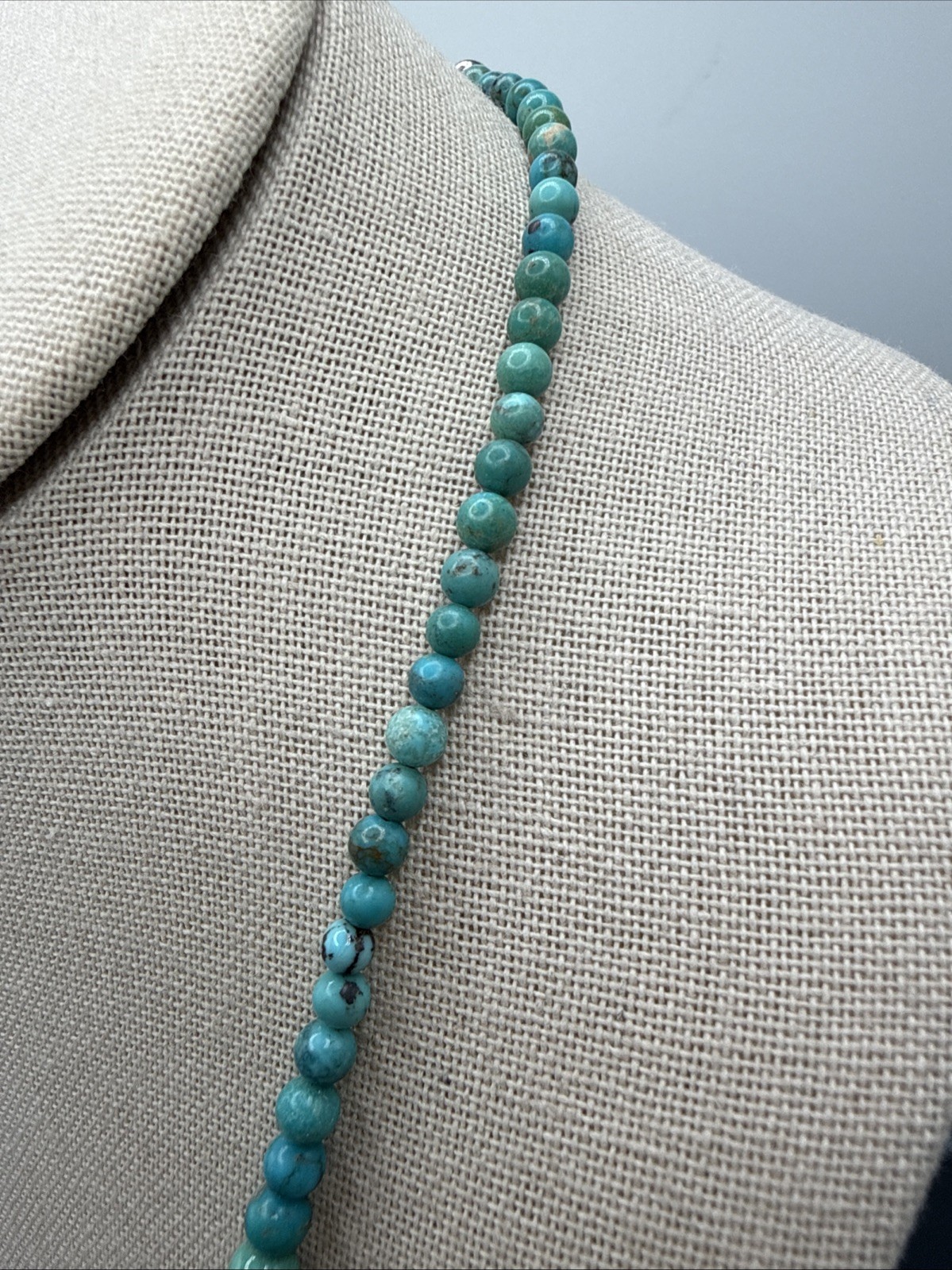 Jay King Natural Mongolian Spider Web Turquoise 925 Necklace NWT Orig. $248