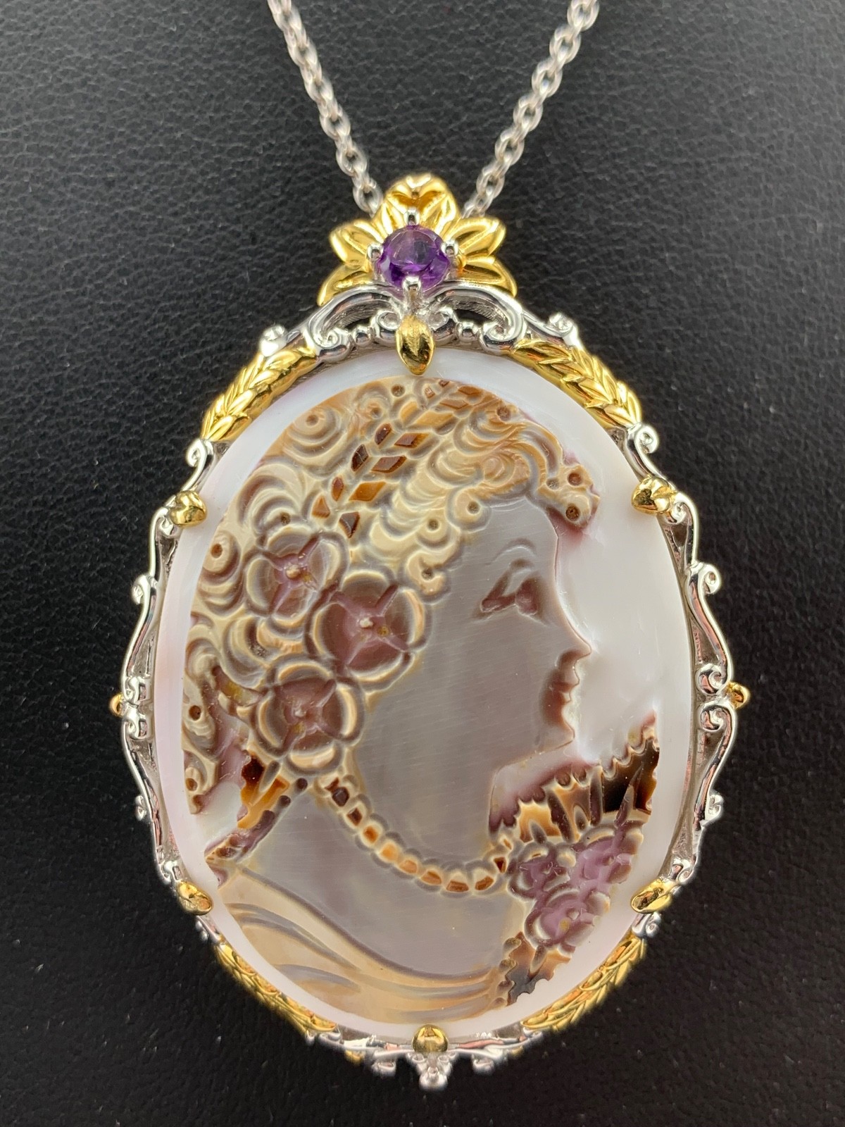 GORGEOUS MICHAEL VALITUTTI GEMS EN VOGUE II CAMEO NECKLACE! ORIGINAL TAGS!