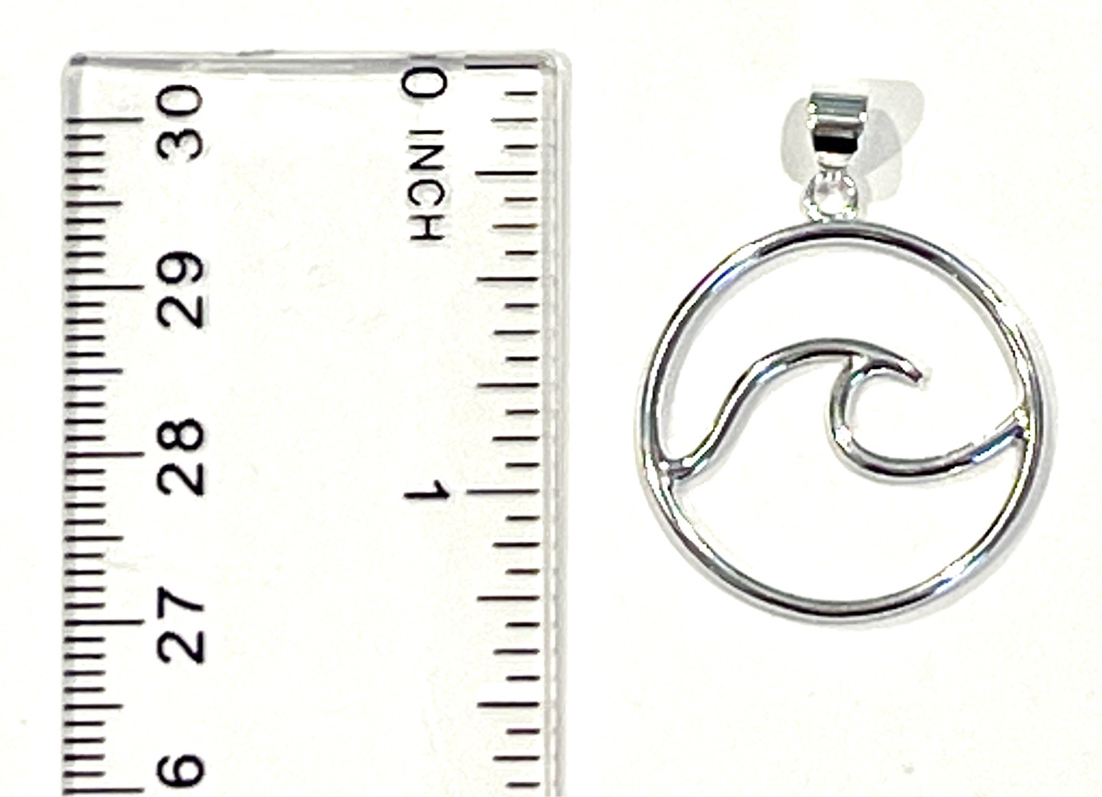 Wave Beach Theme Sterling Silver Contemorary Pendant – Brand NEW