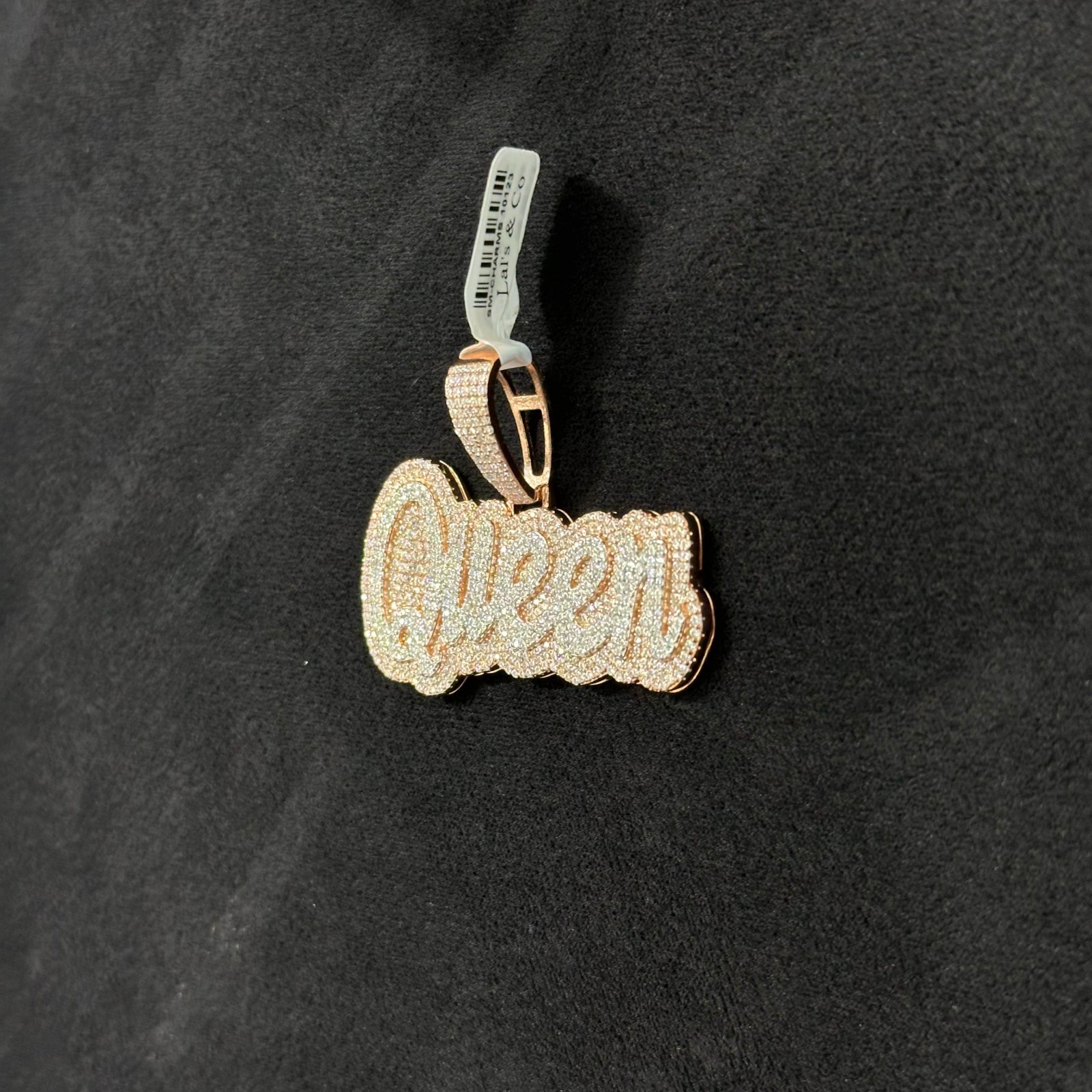 Rose Gold Coated Queen Charm .925 Silver Moissanite 5.2 CTW VVS D
