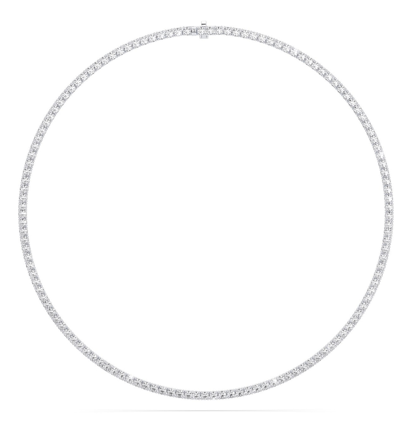 Diamond Tennis Necklace Lab Grown Diamond 5CT – 20CT – 14K Gold