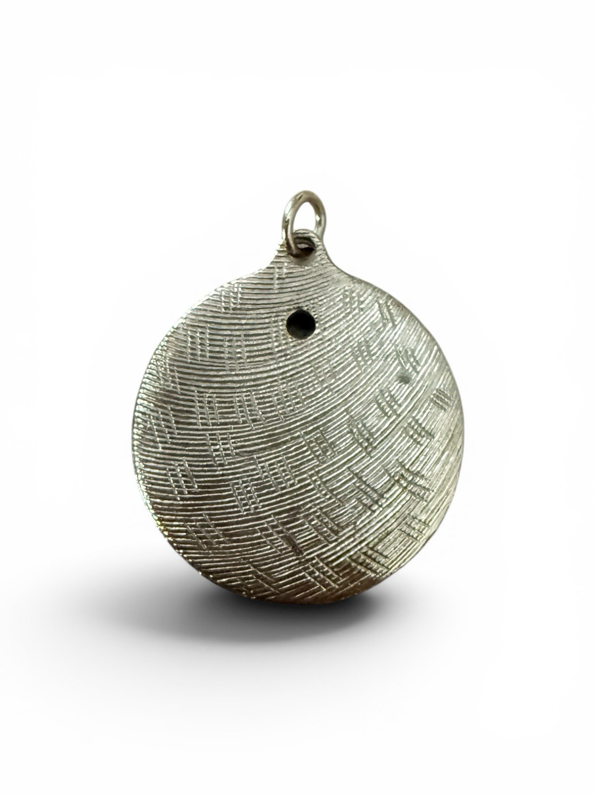 Vintage Round Picture Pendant Stamped 8545 NYC Charm Add Photo 1”x1” 1970’s