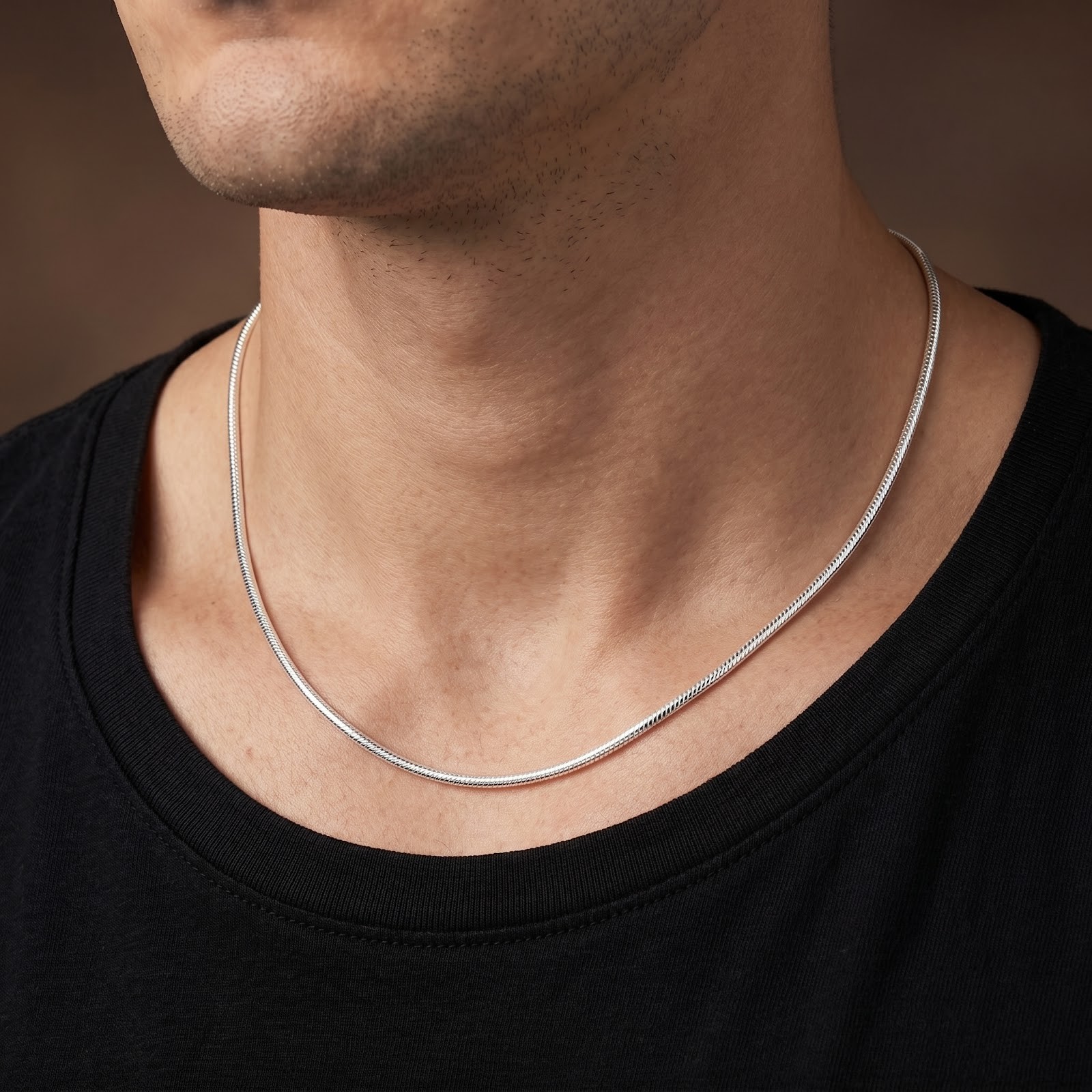 925 Sterling Silver Italian Snake Chain Necklace – 1.8mm