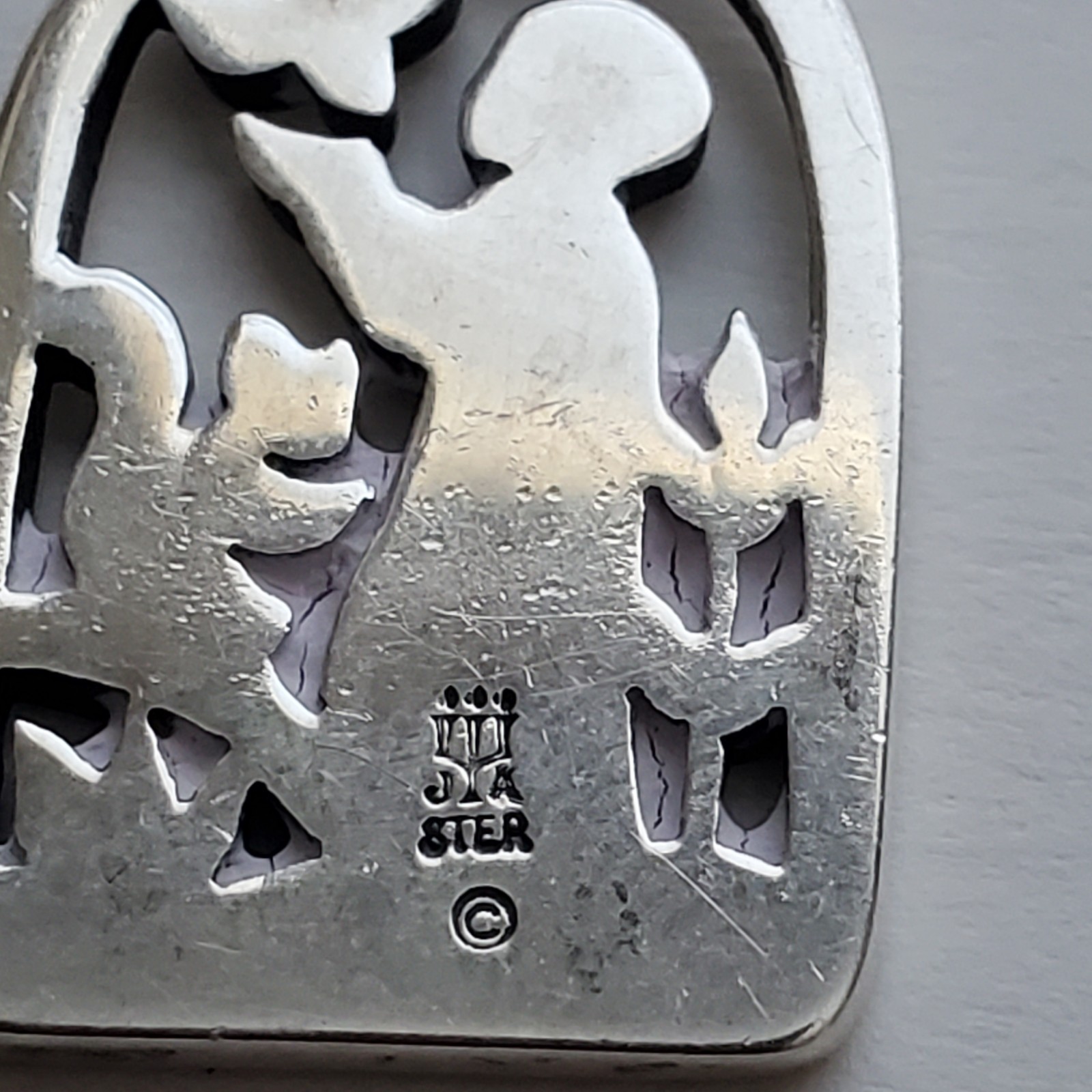 Retired James Avery St. Francis Loves The Animals Sterling Silver Pendant