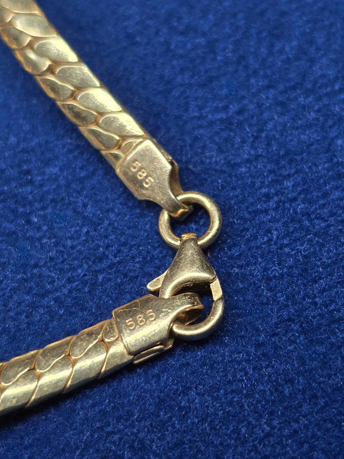 Vintage Solid 14K 585 Yellow Gold Necklace 17” ,21 grams approx, Germany
