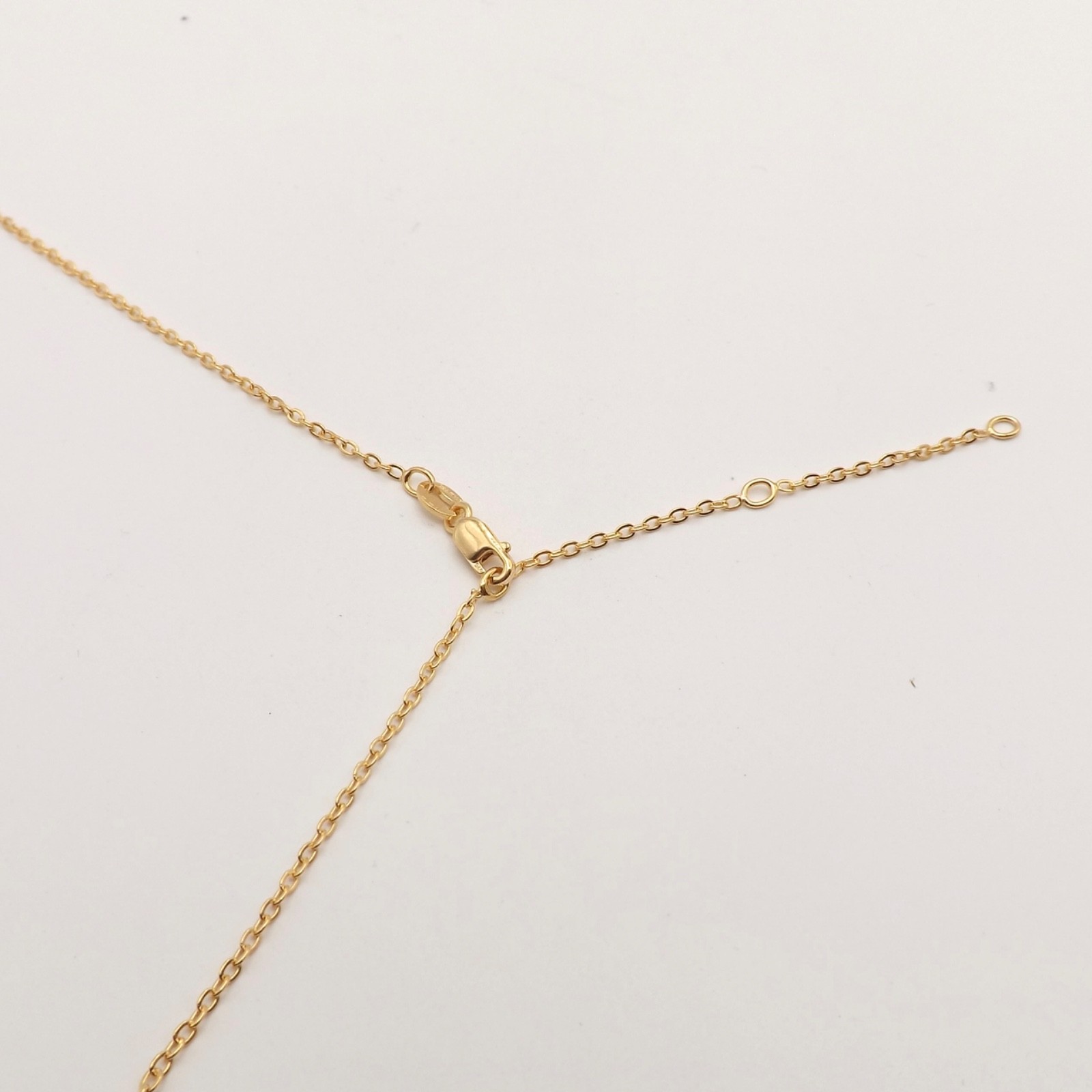 18k Gold Vermeil Sterling Silver Cable Link Pendant Chain Necklace 16in to 18in