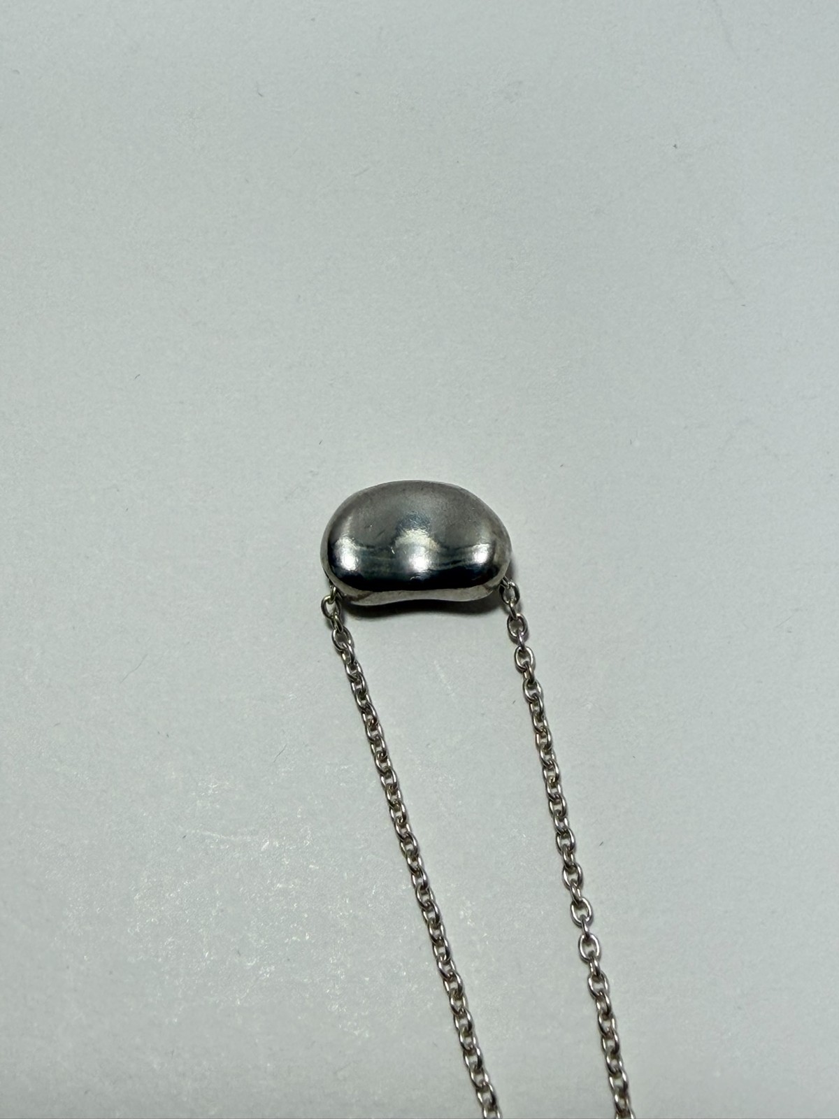 Tiffany & Co. small bean Pendant Necklace Peretti Silver925 excellent F/S