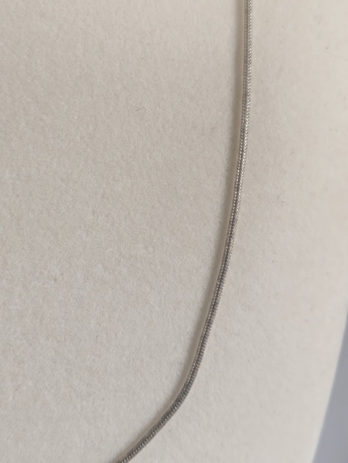 Sterling Silver Snake Chain Necklace 19 inch Lobster Clasp