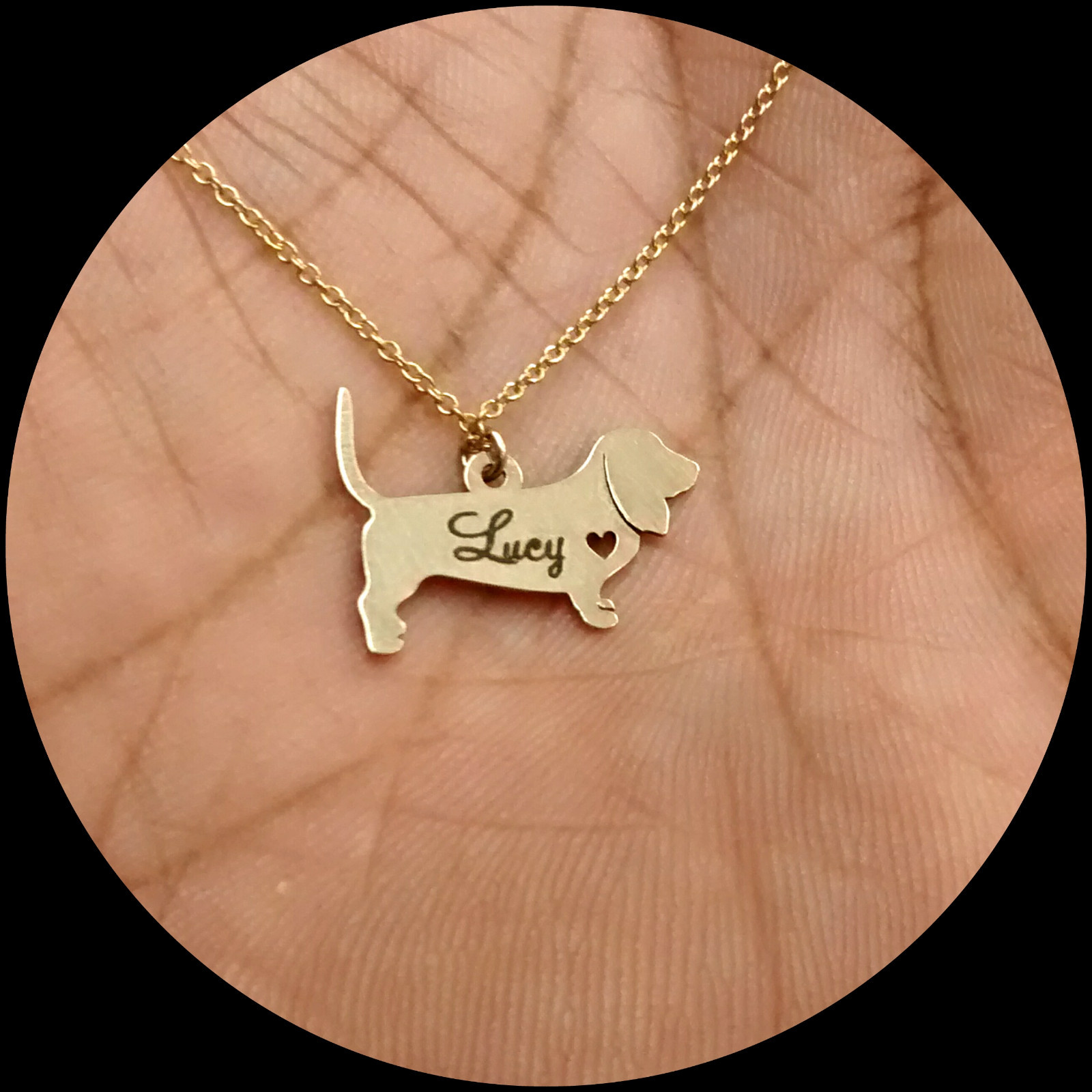 Fat Cat Necklace – Sterling Silver Jewelry – Gold-Rose Gold – Engrave