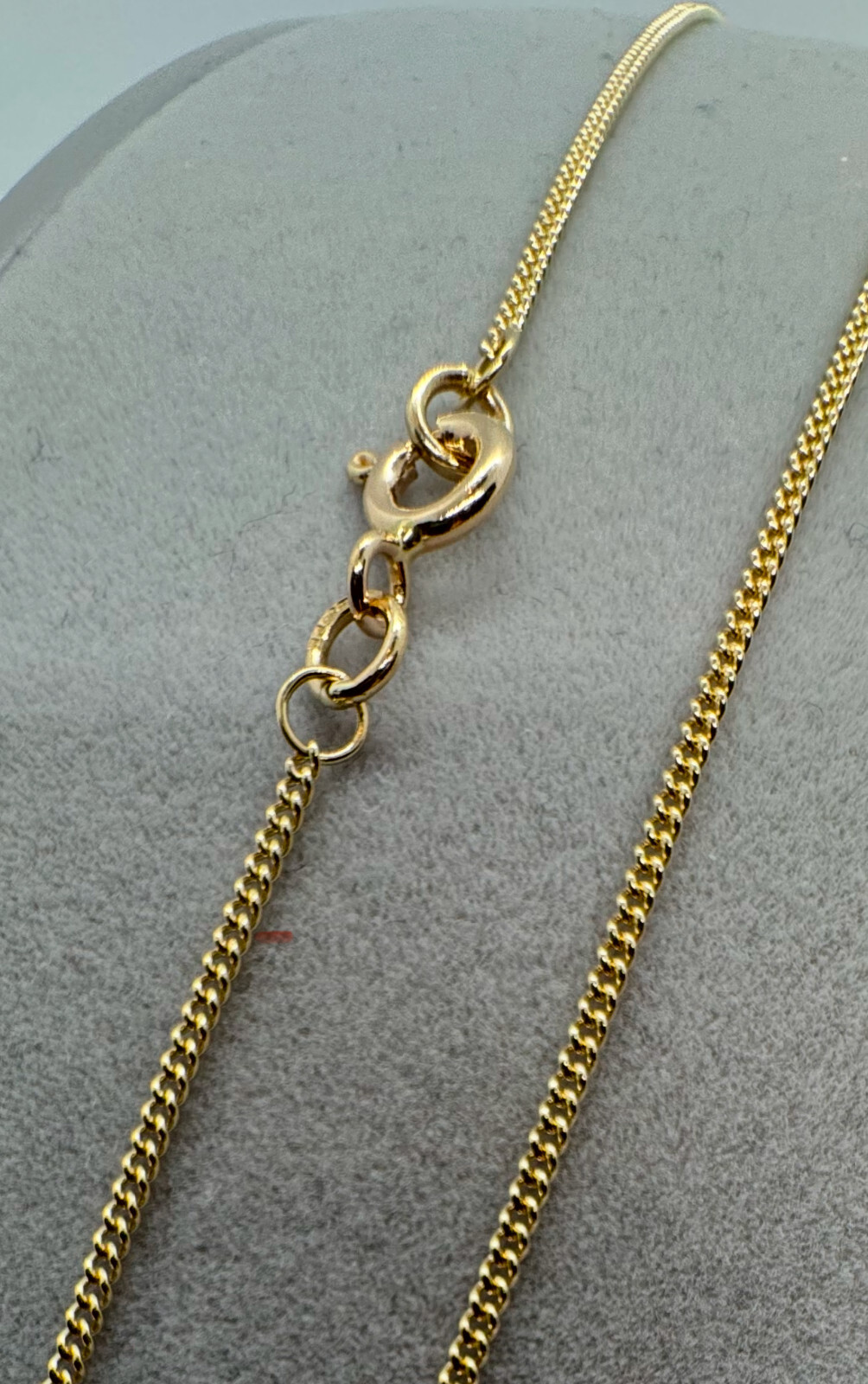 9ct Yellow Gold 1.2mm Curb Link Chain 28″ / 70cm (G14C)
