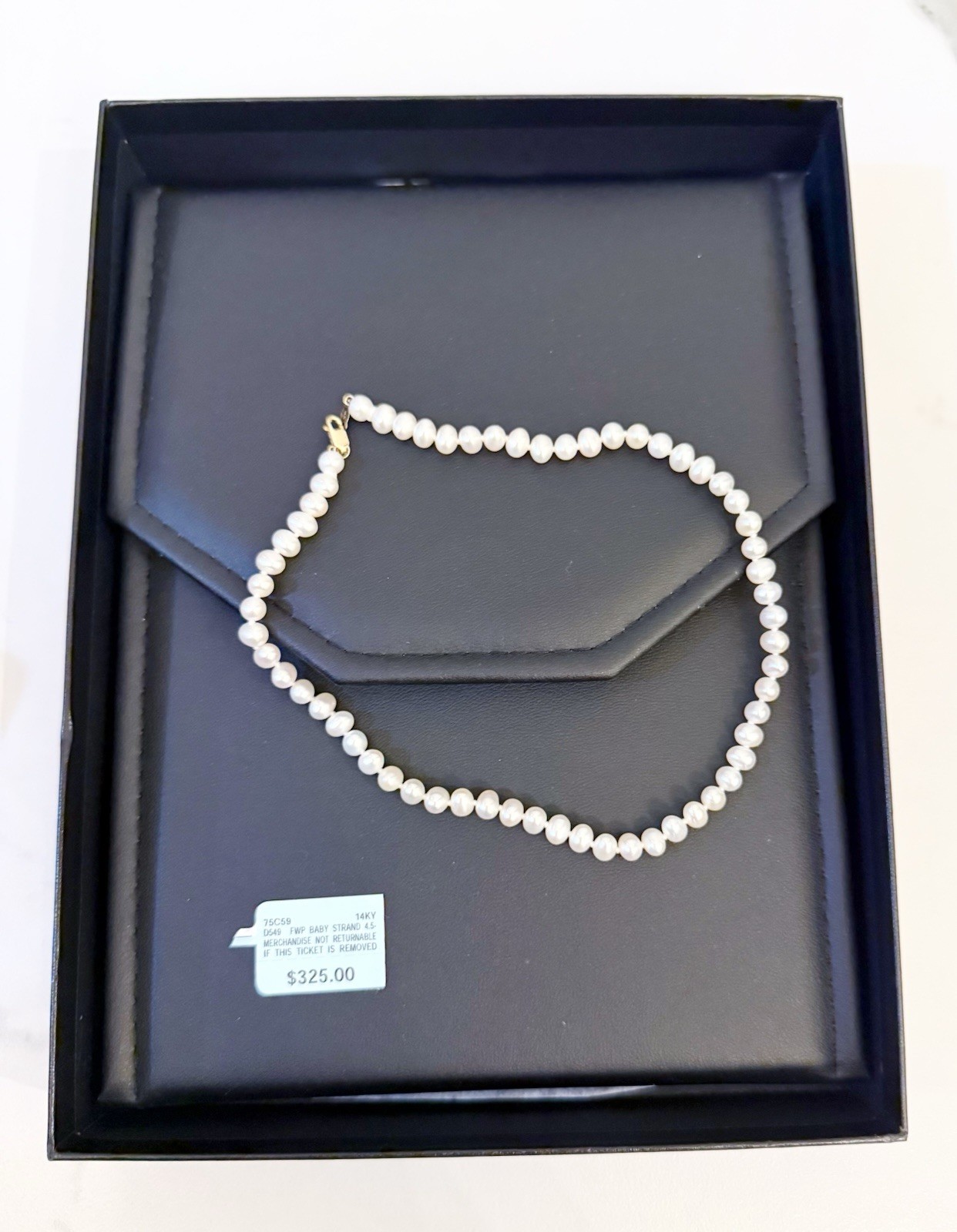 $325 NEW PEARL NECKLACE BABY STRAND CHOKER JEWELRY WOMEN GIRL DESIGNER GIFT