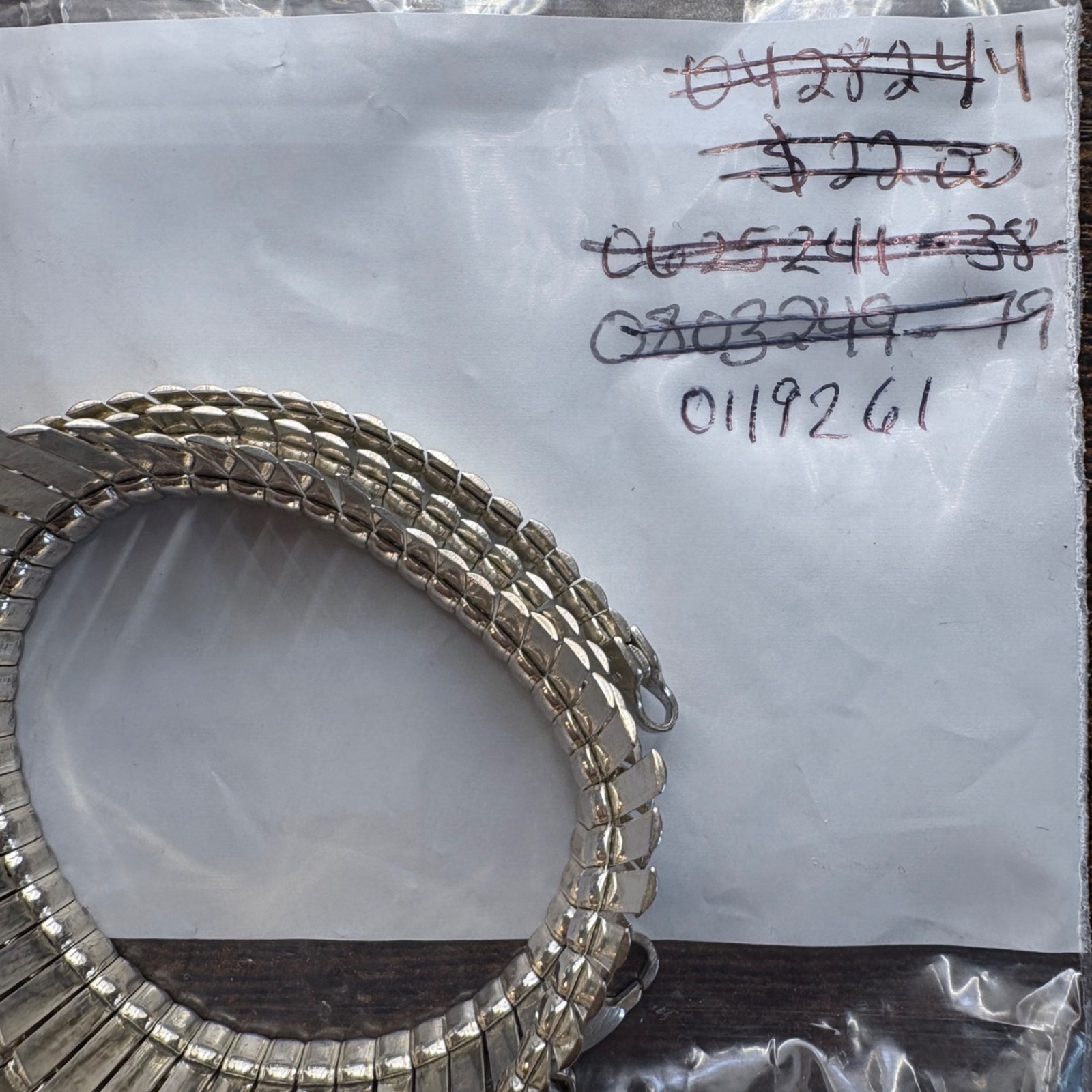 Graduated Bar Link Chain Necklace Sterling Silver 925 Size 16.5″ Length