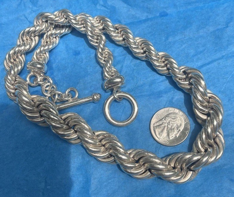 Sterling Graduated Rope Huge and Massive 200 Grams Heavy Weight