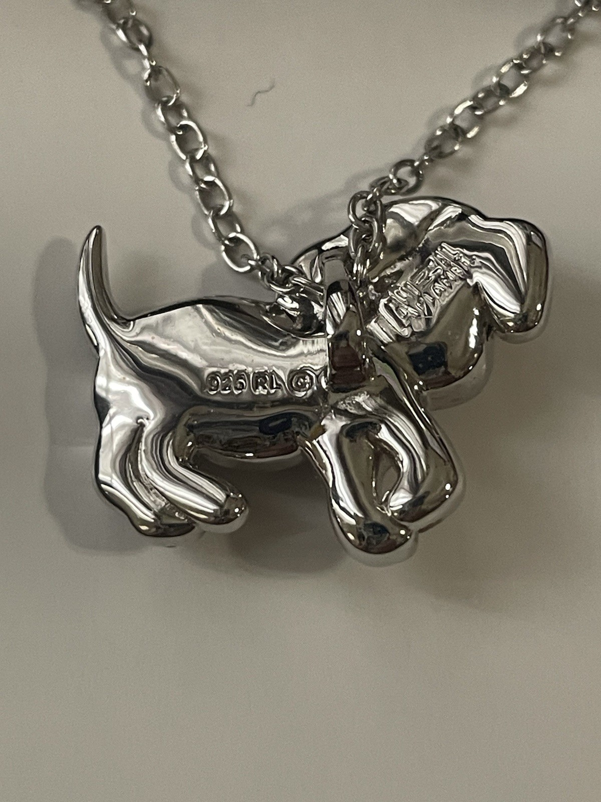 Animal Planet Rhinestone Crystal Beagle Dog Sterling Silver 925 Pendant Necklace