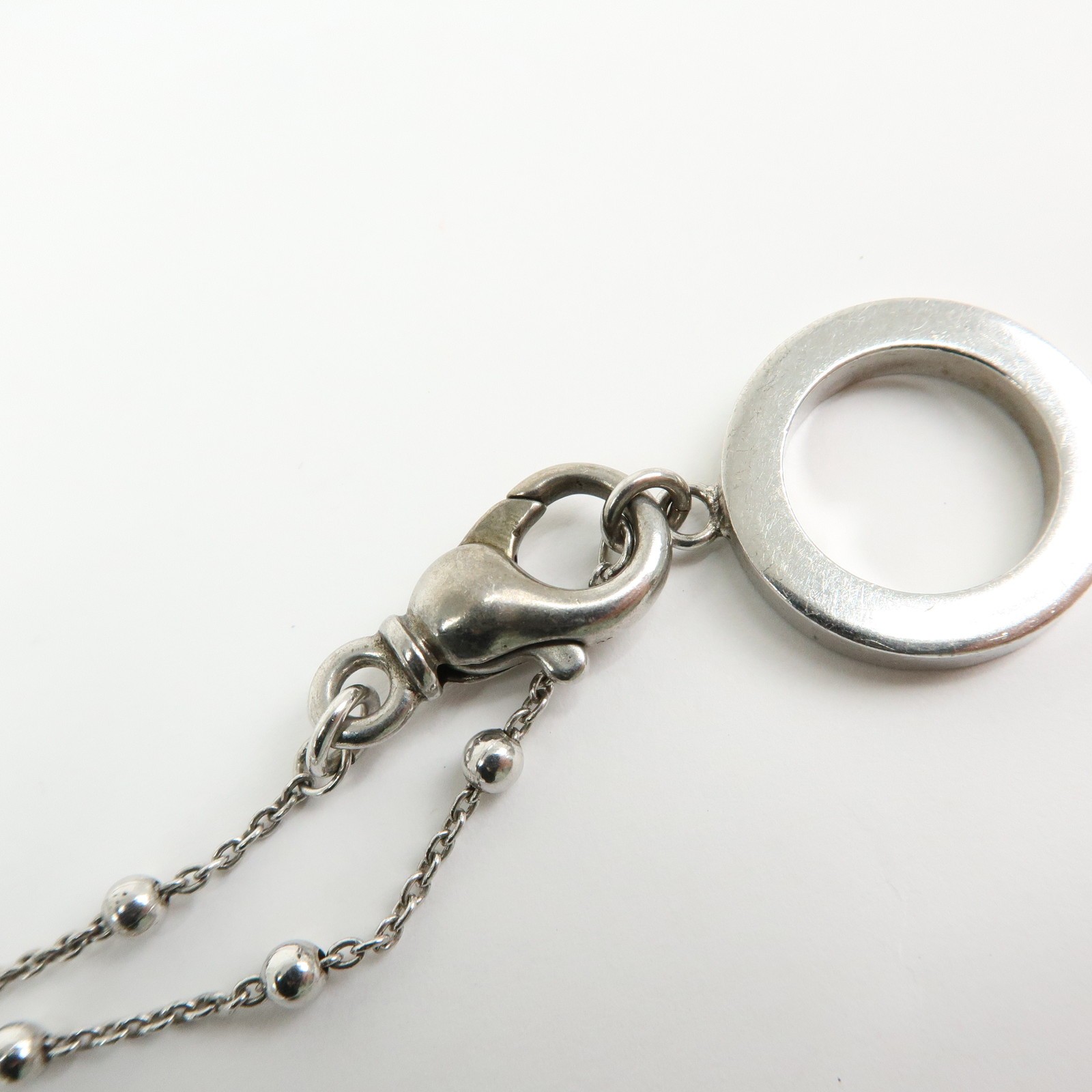 Dolce & Gabbana Sterling Pendant Necklace SV925 Silver Authentic Used F/S
