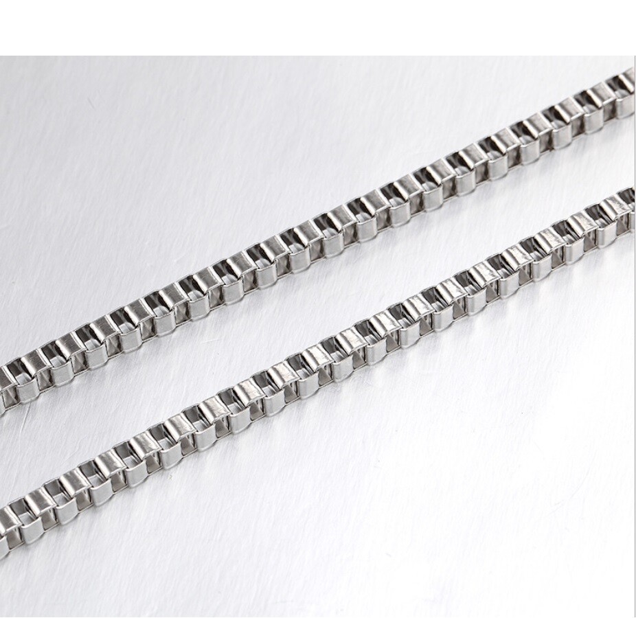 925 Sterling Silver Italian Box Chain Necklace 16~32 inch, CHOOSE a Length/Width
