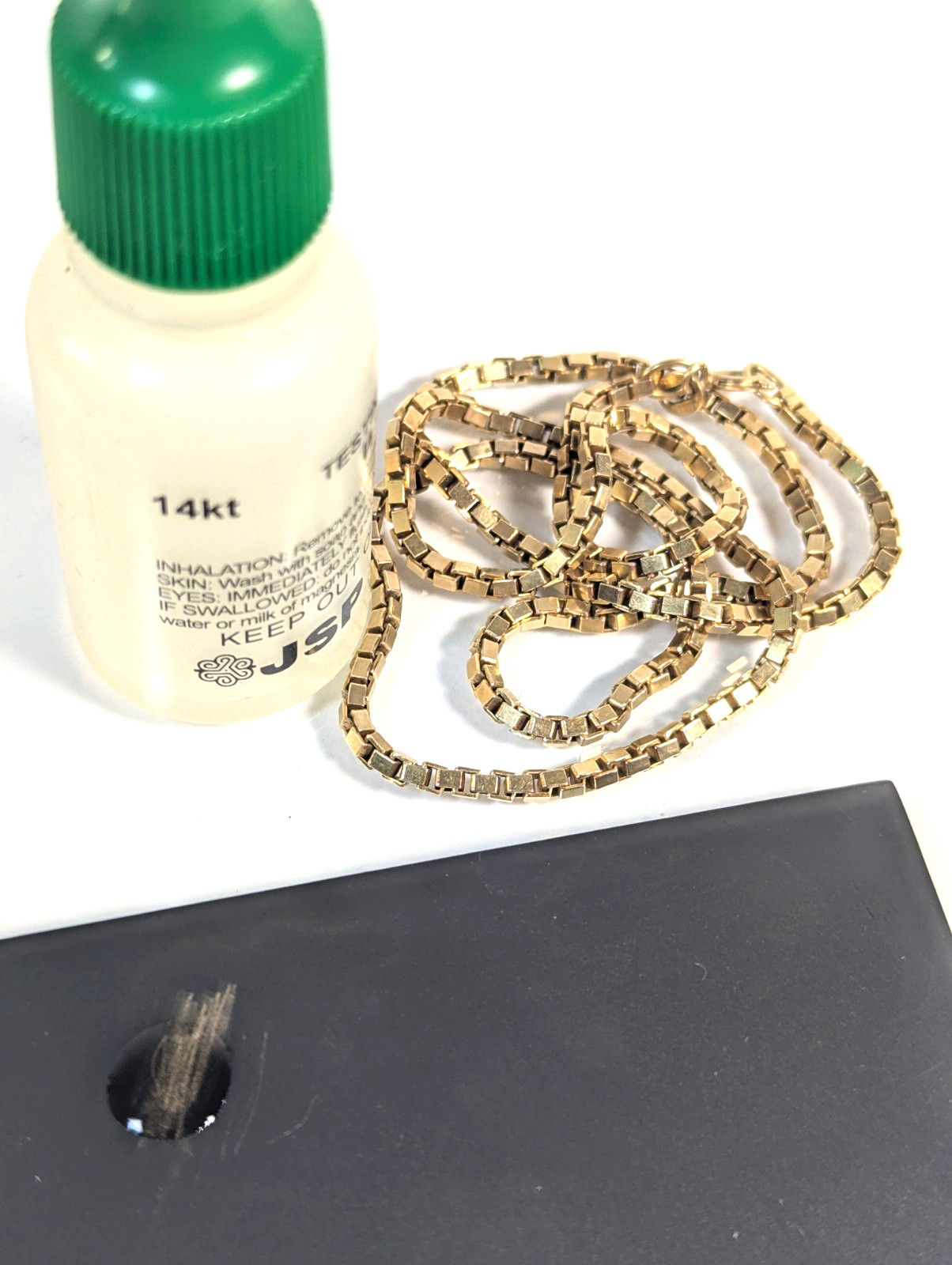 Vintage 14K SOLID Yellow Gold Box Chain Necklace 20″ HEAVY Gift FREE Shipping